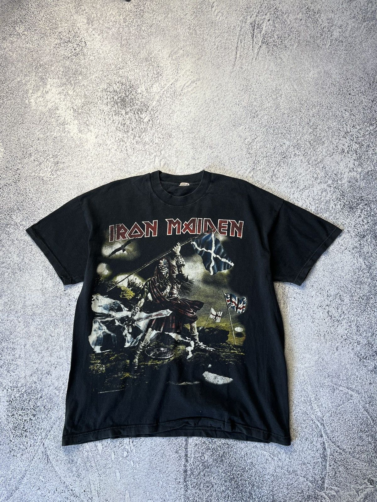 image of Band Tees x Iron Maiden Tee T Shirt 1998 Vintage Black, Men's (Size Large)