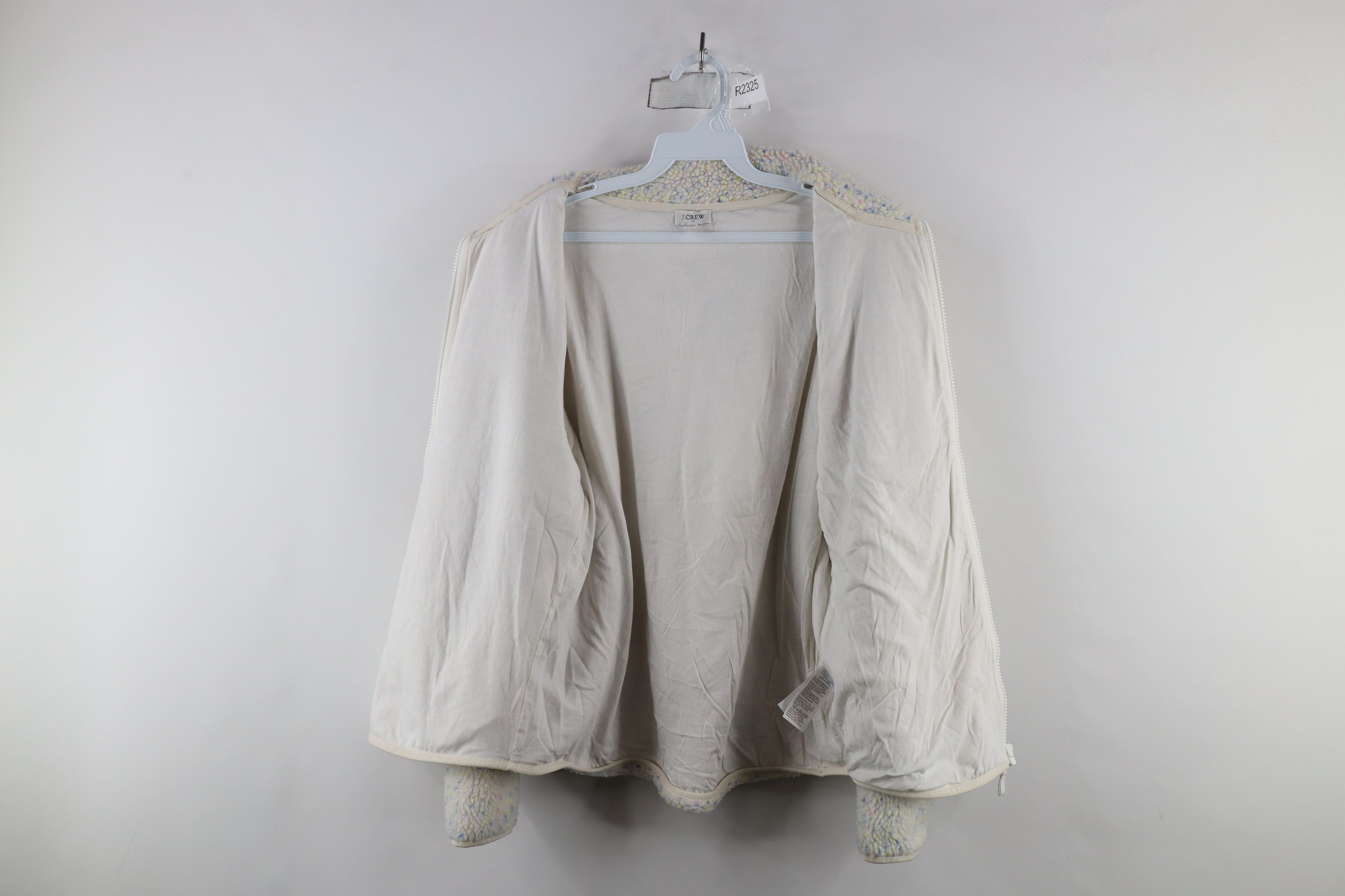 J.Crew × Vintage J Crew Fleck Deep Pile Fleece Full Zip Jacket Polyester Size M / US 6-8 / IT 42-44 - 6 Thumbnail