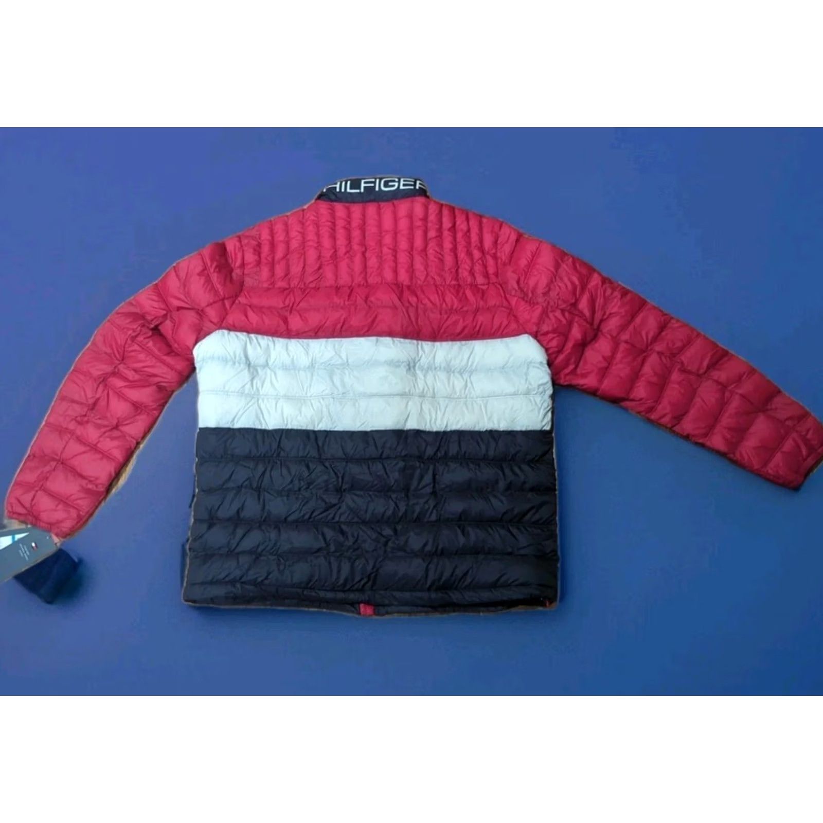 Tommy Hilfiger Tommy Hilfiger Men Puffer Jacket Coat Red White Blue USA DOWN XL Winter Packable Size US XL / EU 56 / 4 - 3 Thumbnail