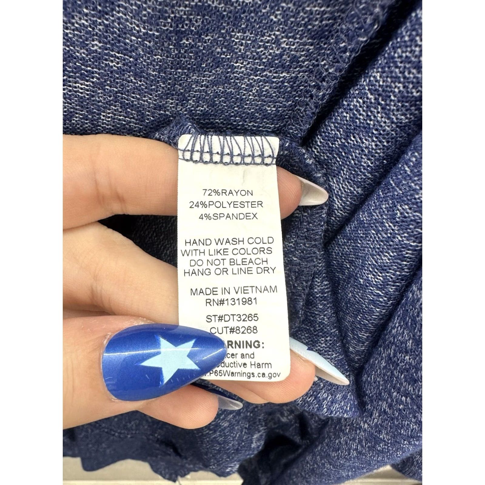 Vintage Late August Cardigan Womens Large Blue Long Sleeve Open Front Size L / US 10 / IT 46 - 5 Thumbnail