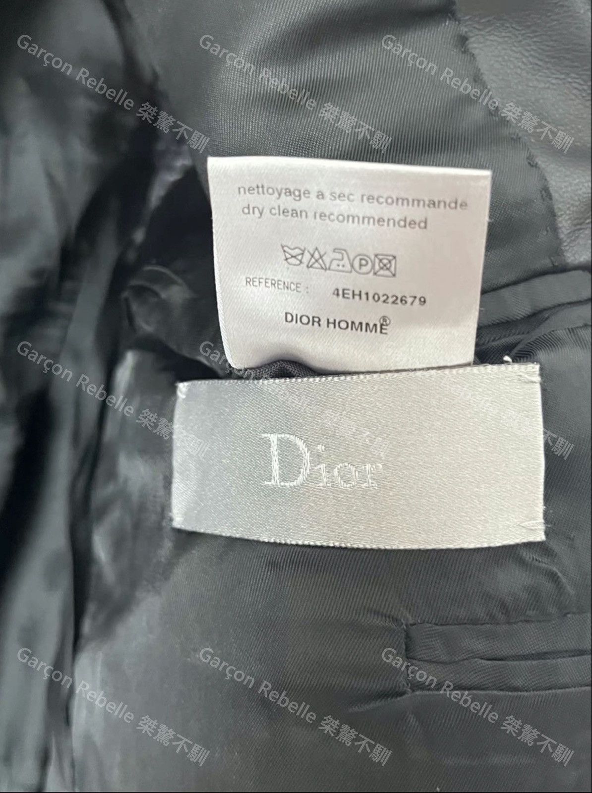 Hedi Slimane Dior Homme Hedi 04SS Blazer Leather Show Piece Runway 48 Size 48S - 5 Thumbnail