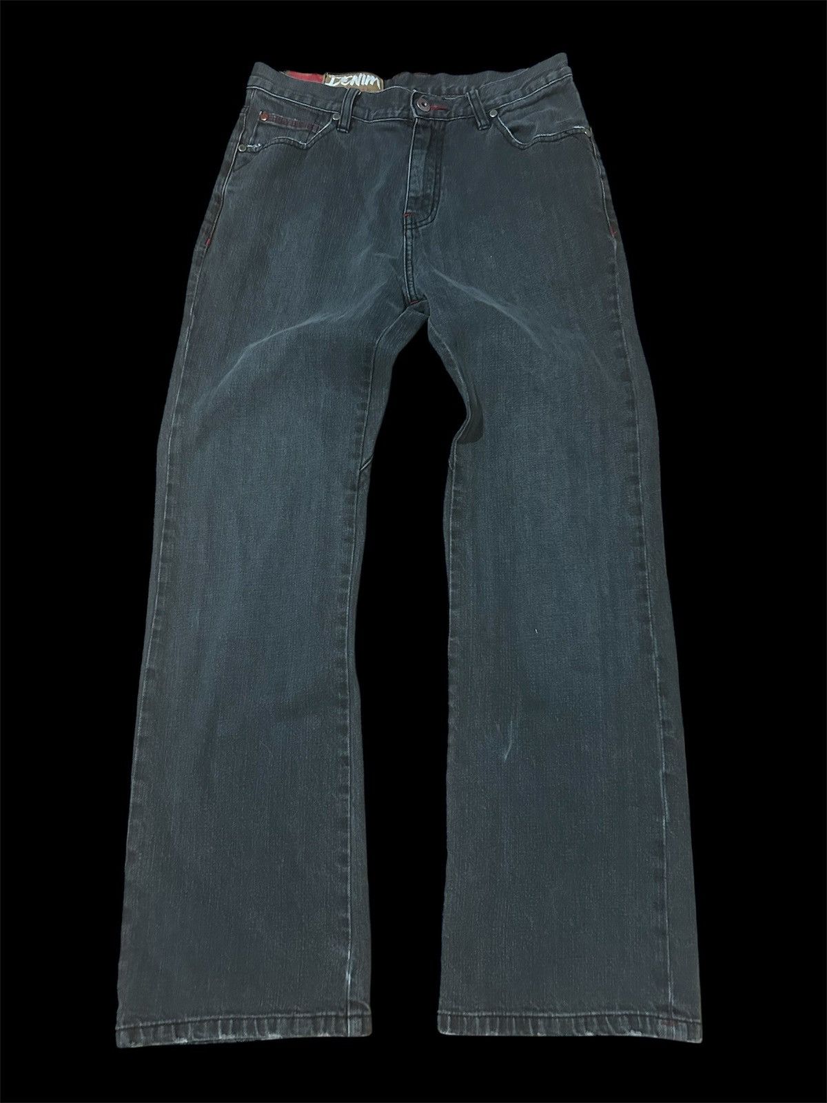 DC Crazy Y2K Vintage Dc Shors Straight Faded Denim Jeans Size US 30 / EU 46 - 2 Thumbnail