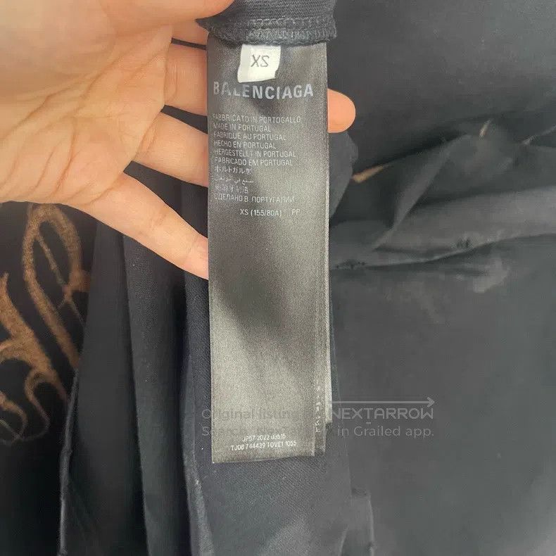 Balenciaga Balenciaga Sanskrit logo letter printed short-sleeved T-sh Size US XS / EU 42 / 0 - 4 Thumbnail