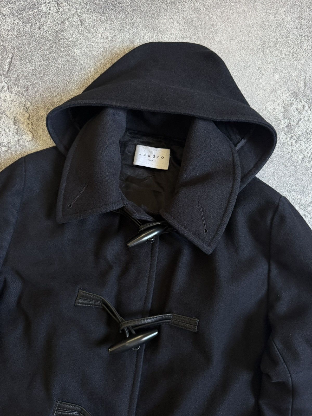 Sandro Sandro XS duffle coat wool jacket + hooded old money Size US XS / EU 42 / 0 - 3 Thumbnail