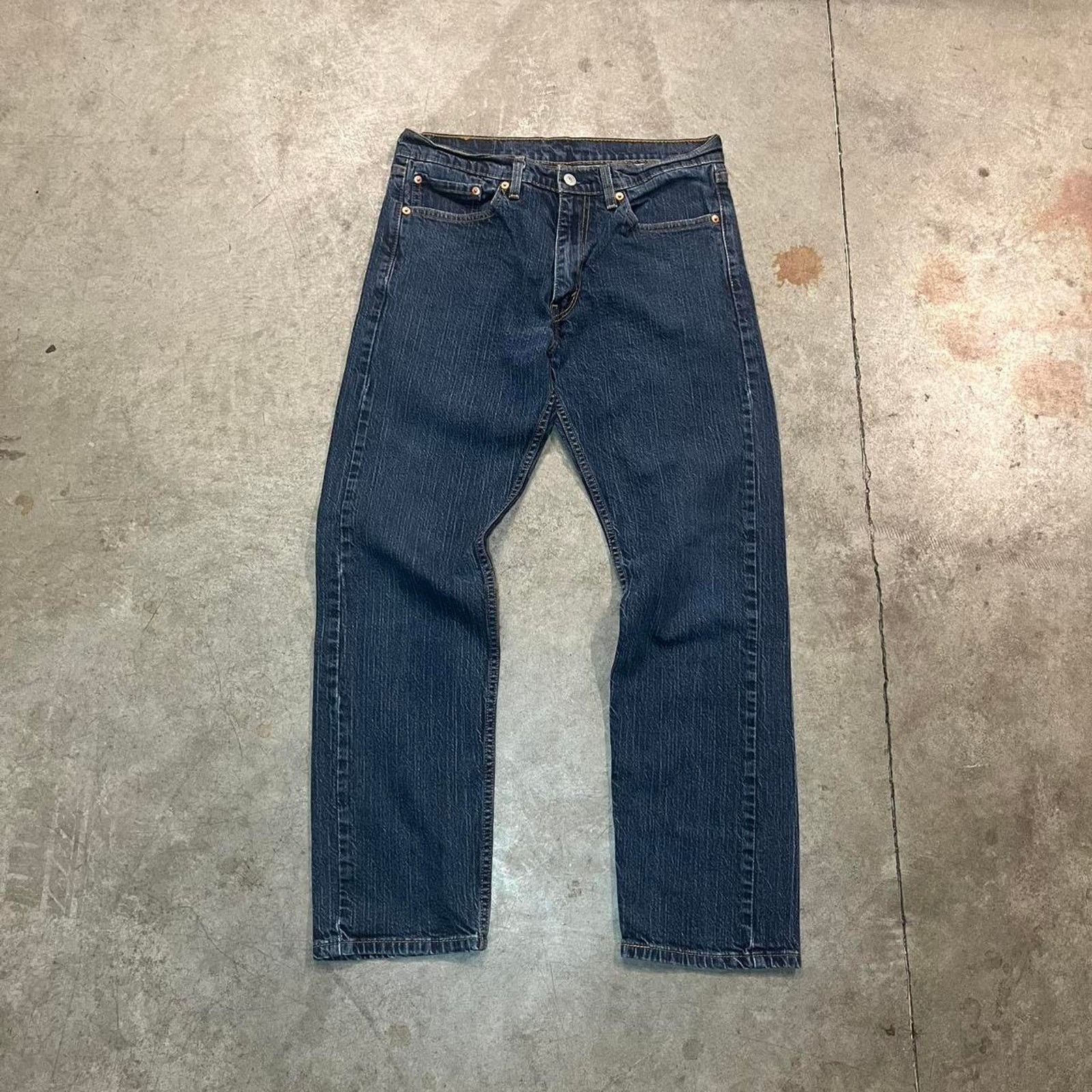 Levi's Levi’s 505 Blue Denim Regular Straight Fit Jeans Men’s Sz 32 Size US 32 / EU 48 - 1 Thumbnail