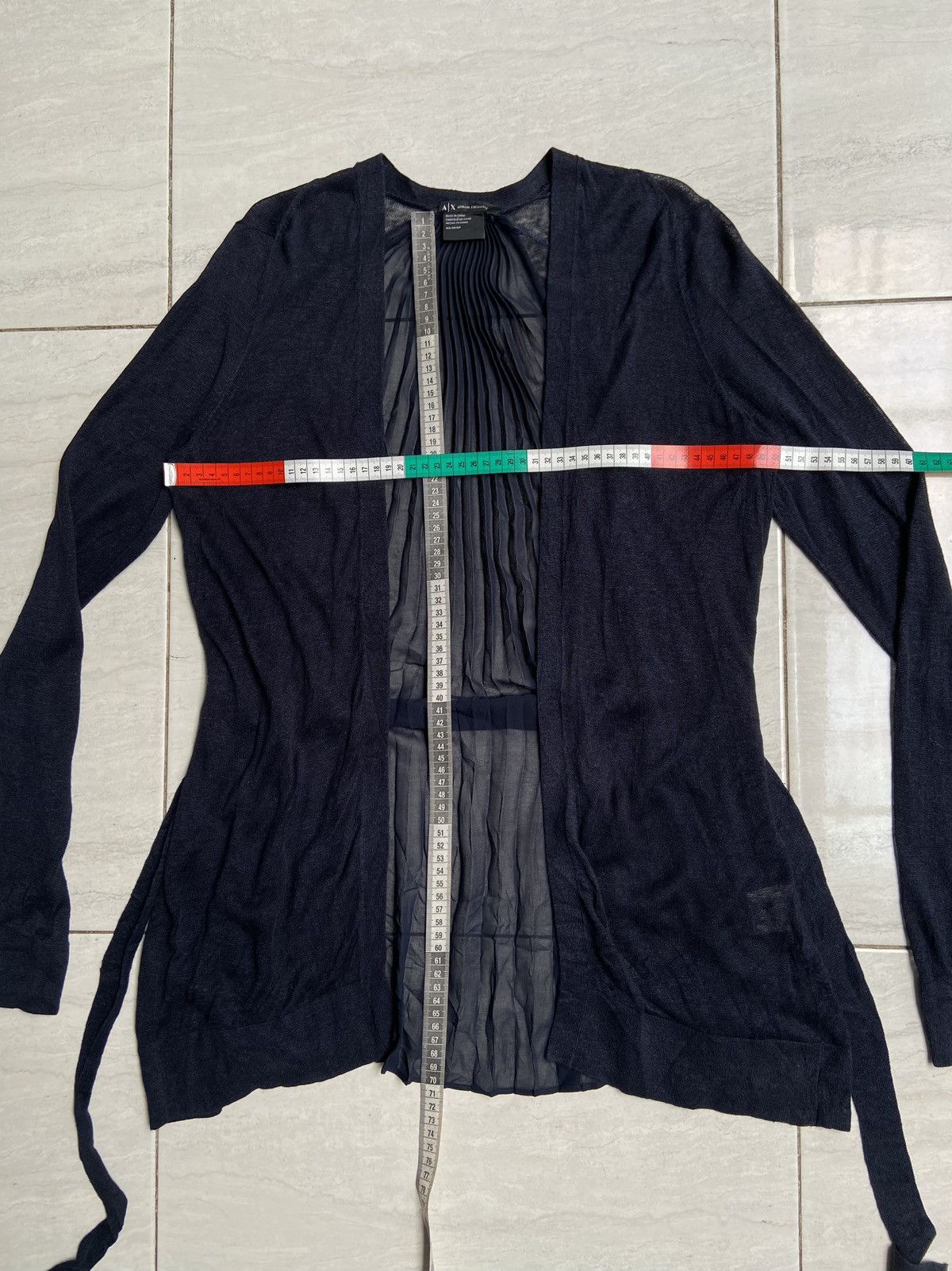 Armani Exchange ARMANI EXCHANGE Navy Cardigan Size US S / EU 44-46 / 1 - 2 Thumbnail