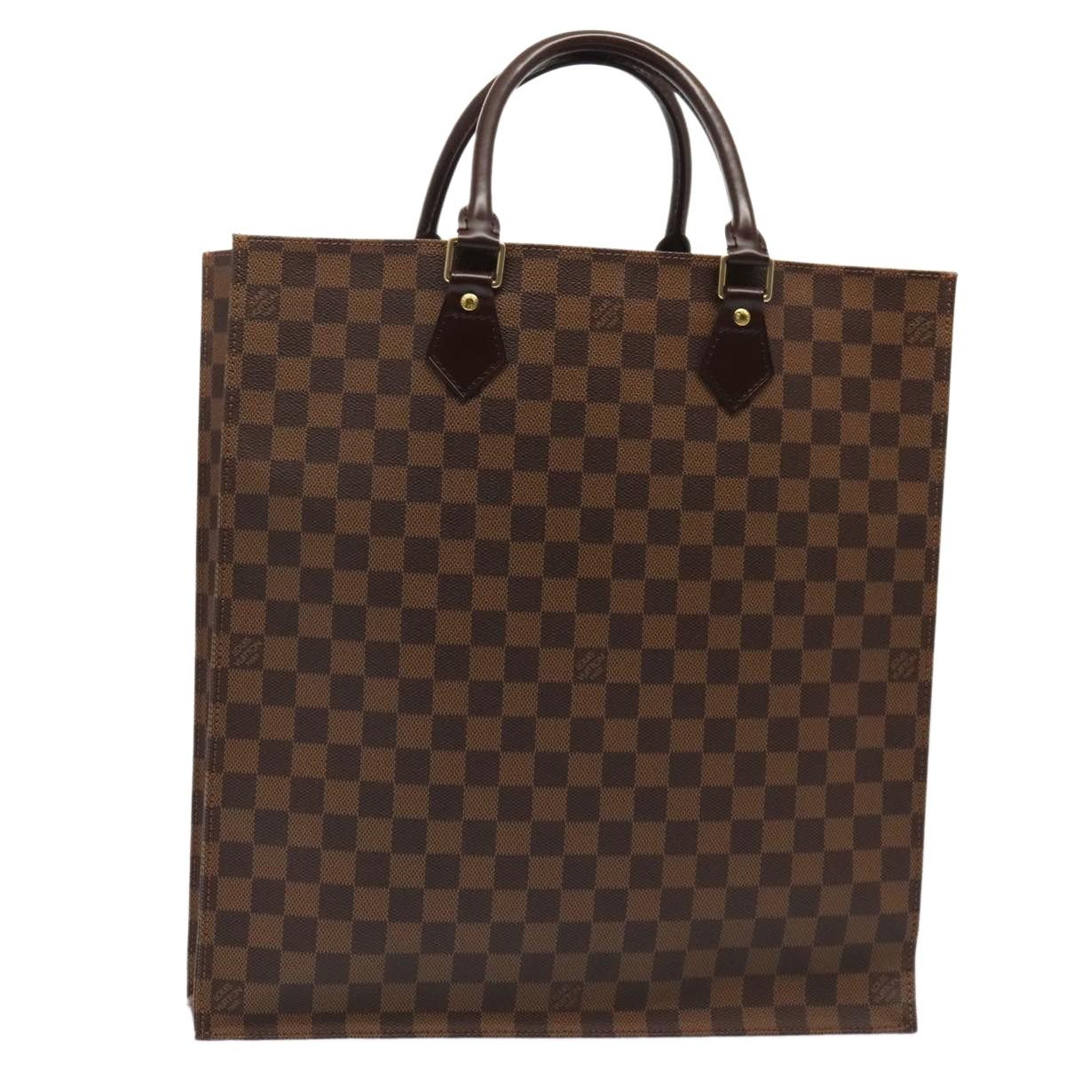 LOUIS VUITTON Damier Ebene Sac Plat Hand Bag N51140