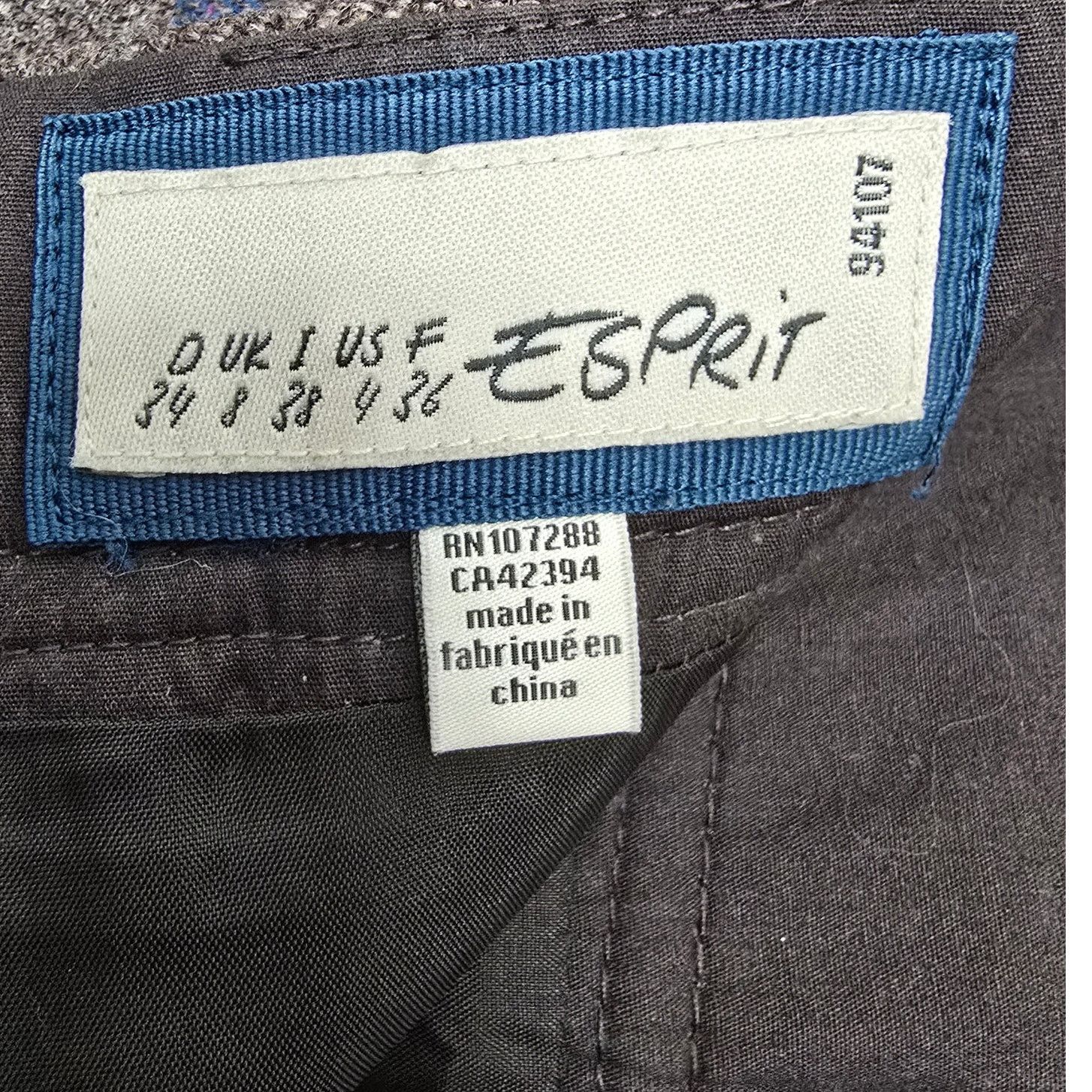Esprit × Vintage Esprit Mini Skirt w Pockets Wool Blend Size 4 90s Y2K Plaid Size 27" / US 4 / IT 40 - 9 Thumbnail