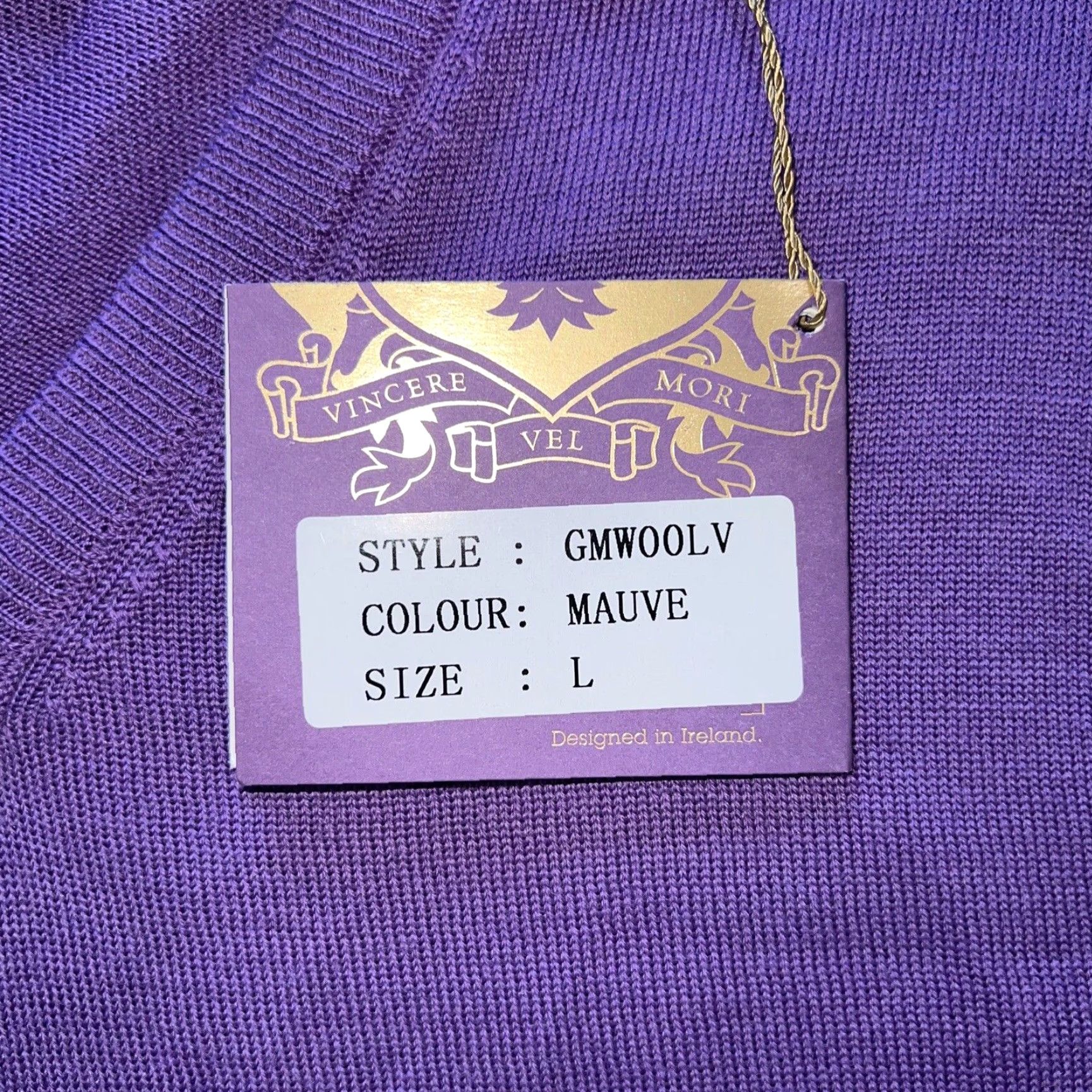 Vintage VINTAGE Kartel Wool V-Neck Sweater Vest Men L Purple Sweater, Solid, Knit Size US L / EU 52-54 / 3 - 3 Thumbnail