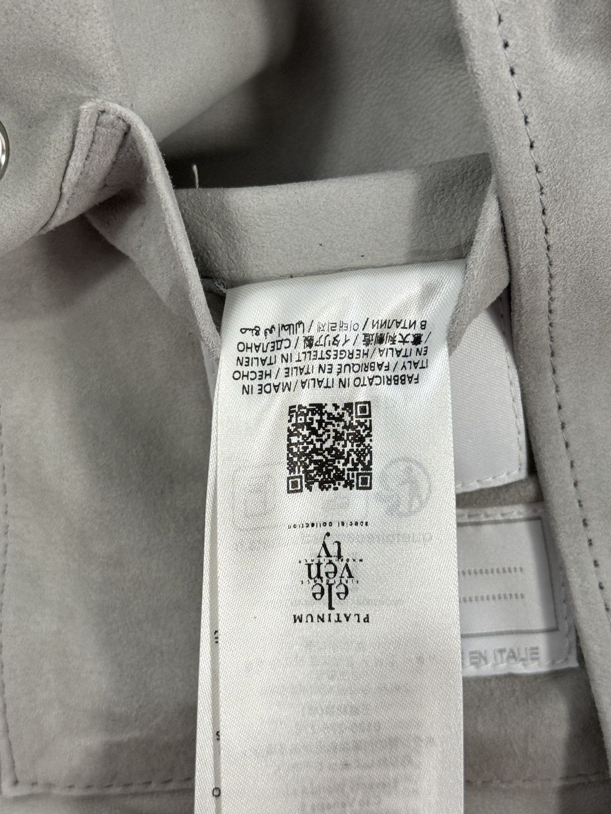 Eleventy Two-Buttoned-Pockets Suede Regular-Fit Leather Jacket Size US XL / EU 56 / 4 - 15 Thumbnail