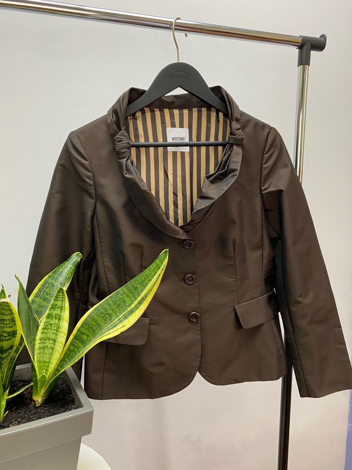 If Six Was Nine × Moschino Moschino Black Blazer Cheap And Chic Art Designer Rare Size XL / US 12-14 / IT 48-50 - 2 Thumbnail