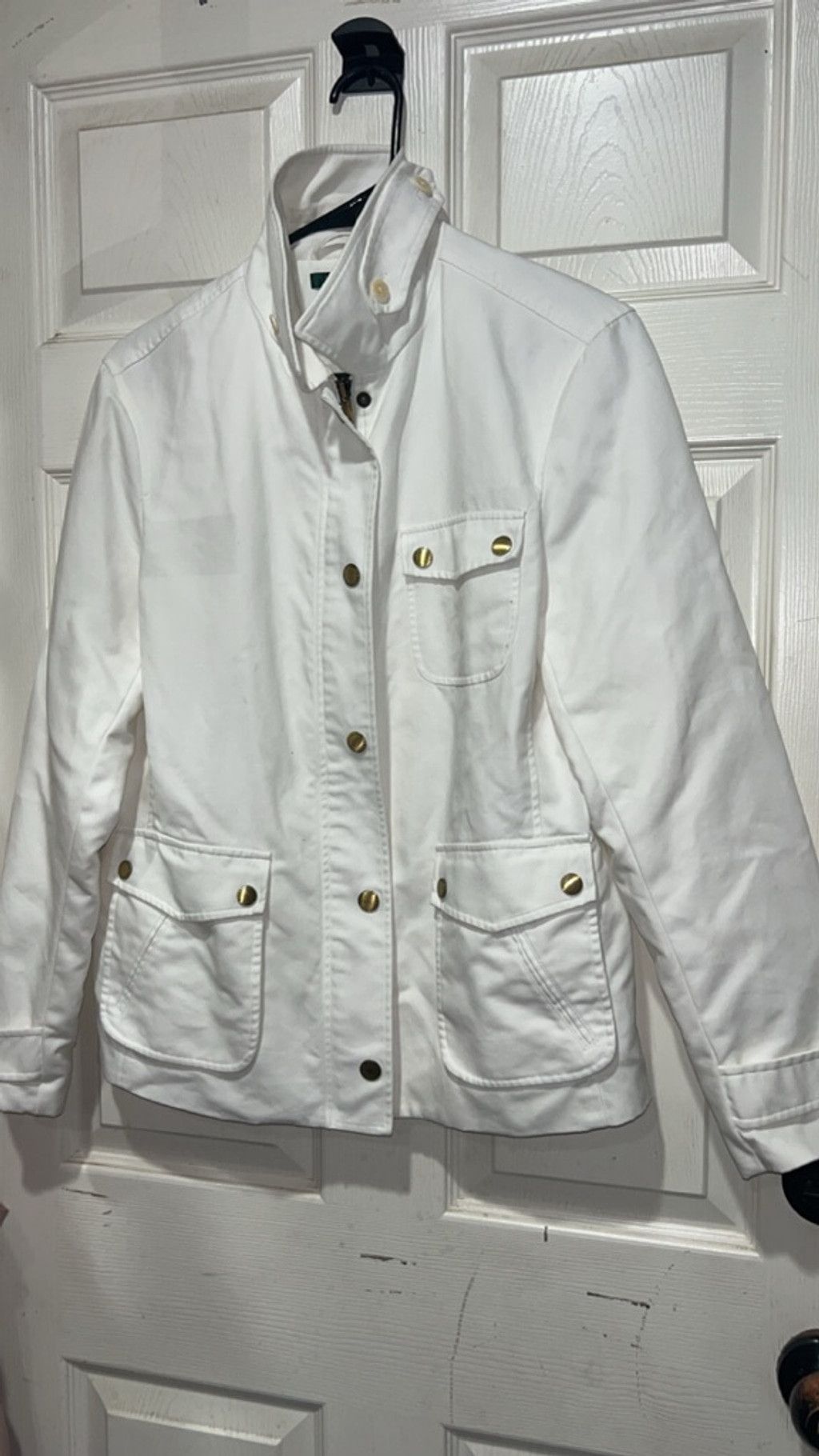Lauren Ralph Lauren Women's LAUREN Ralph Lauren White Utility Jacket L Size L / US 10 / IT 46 - 1 Thumbnail