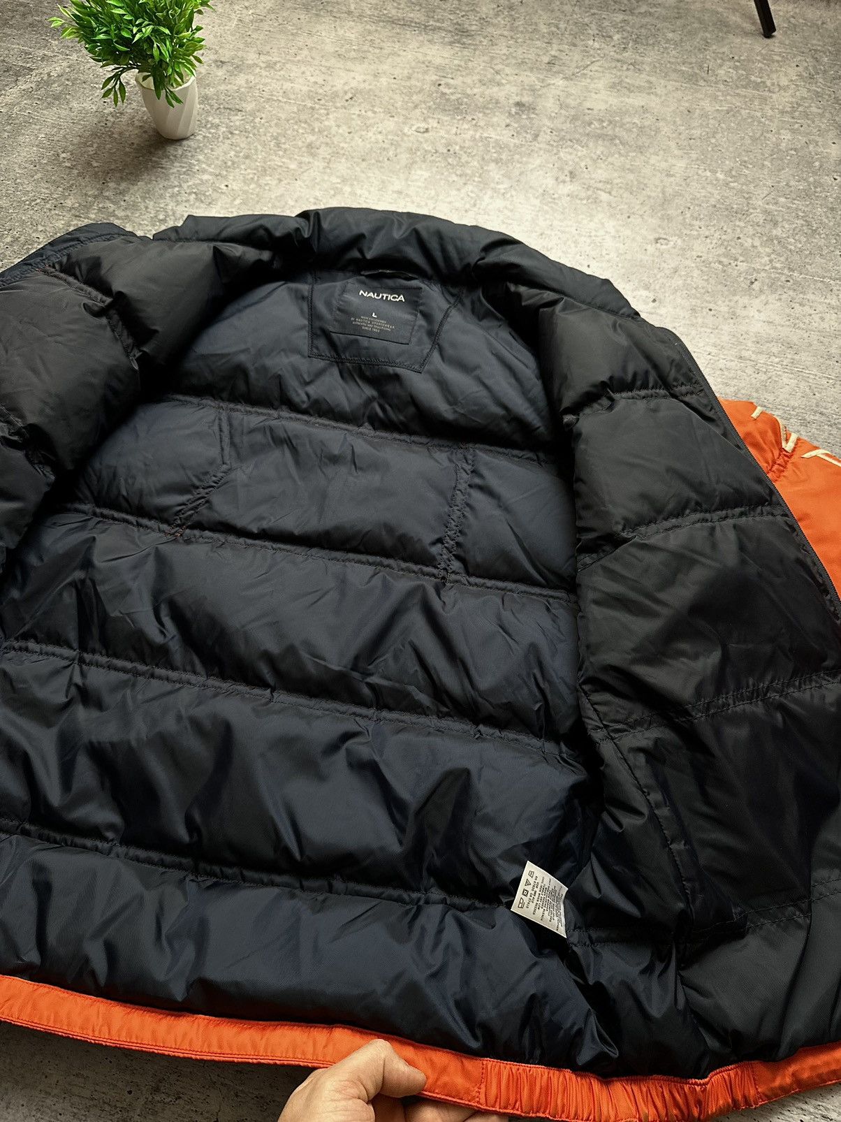 Nautica × Vintage Nautica Competition Down Bomber Puffer Y2K Jacket Size US L / EU 52-54 / 3 - 6 Thumbnail