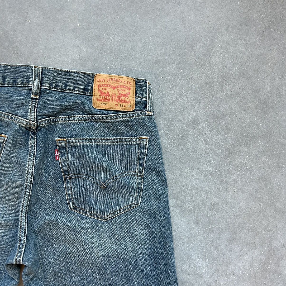 Levi's × Vintage Vintage Y2K Essential Levi 559 Straight Leg Skater Denim 33 Size US 33 - 5 Thumbnail