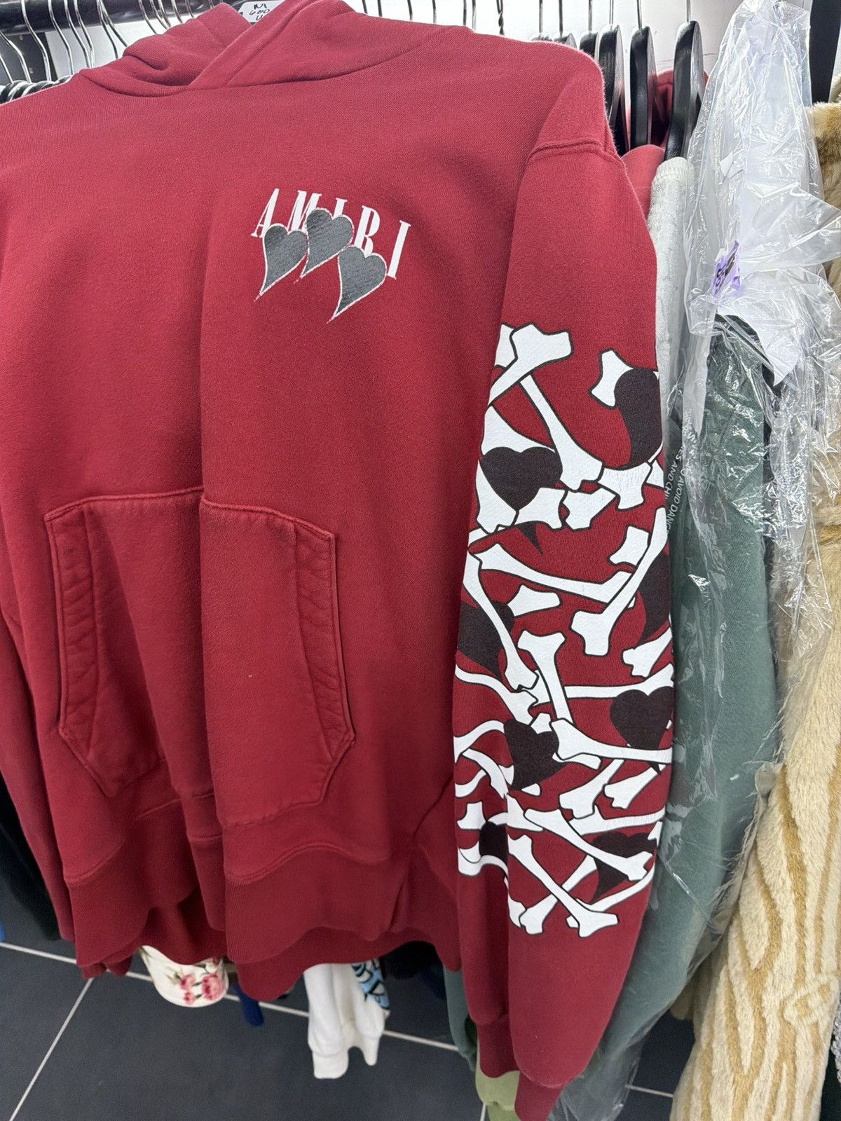 Amiri Amiri hearts and bones hoodie Size US S / EU 44-46 / 1 - 10 Thumbnail