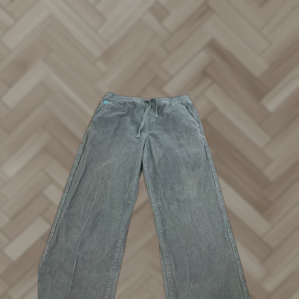 Empyre Empyre Corduroy Pants Womens M Drawstring Casual Relaxed Green 12061 Discoloration Size 32" / US 10 / IT 46 - 1 Thumbnail