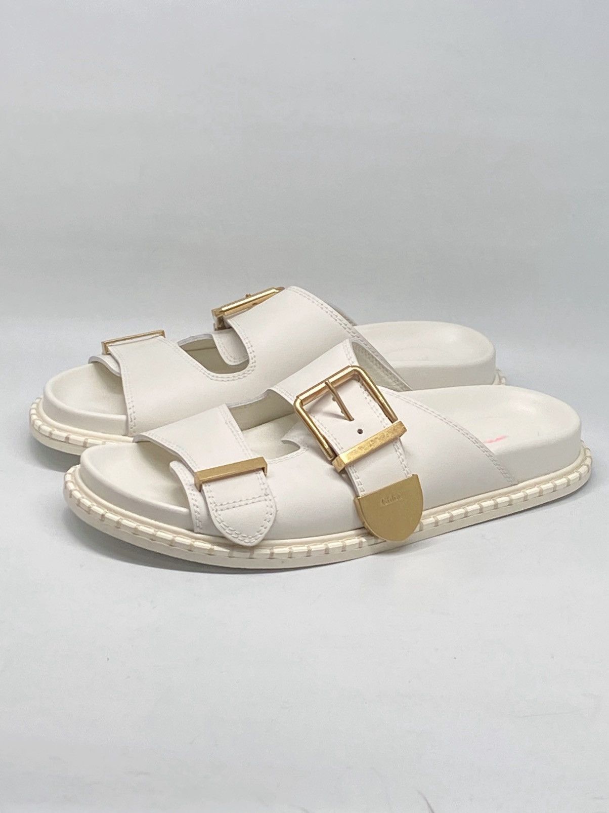 Chloe Chloe Rebecca Leather Slide Sandals size 39 Size US 9 / IT 39 - 1 Thumbnail