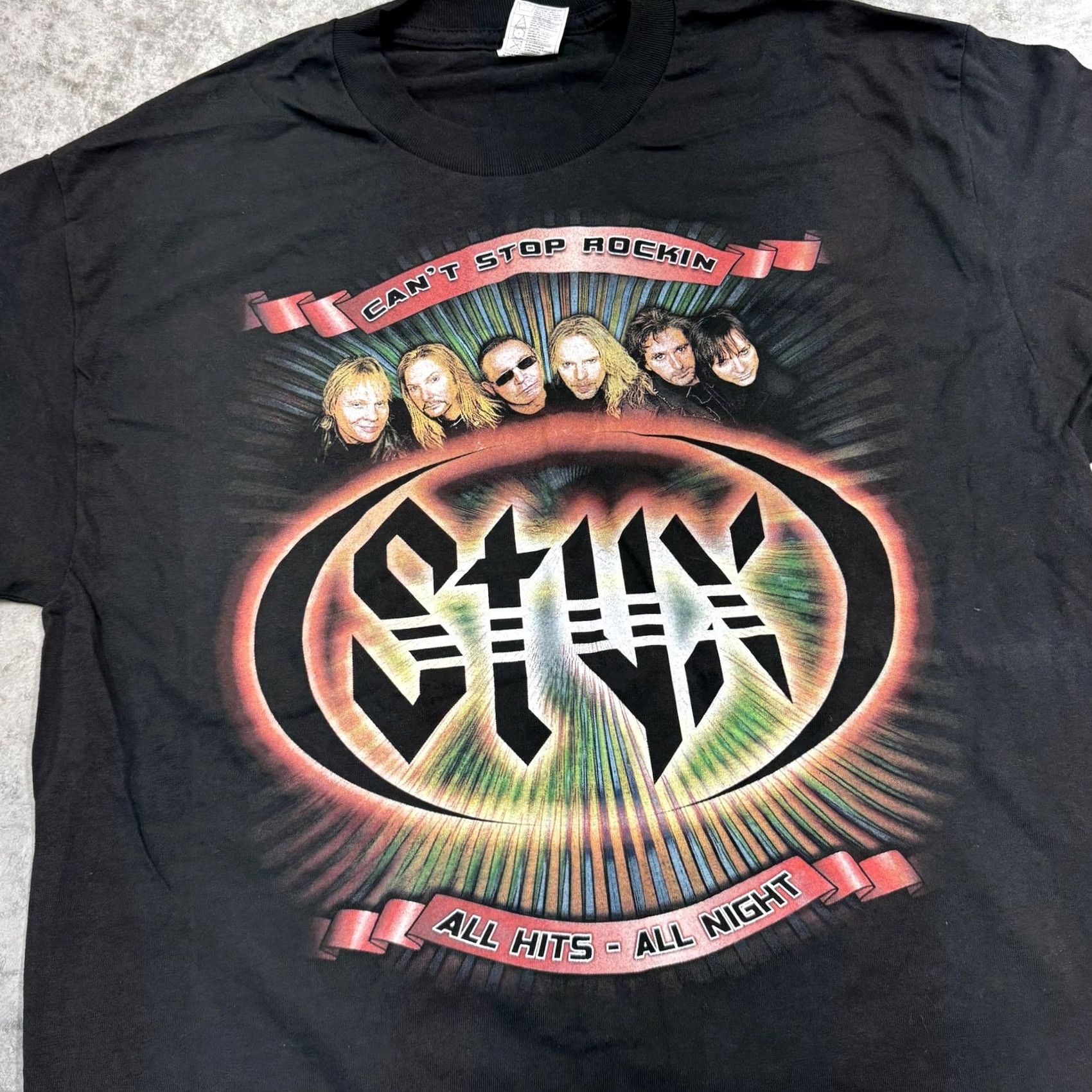 Vintage Styx Shirt Mens L Black Can't Stop Rockin Tour Concert Band Graphic Tee Size US L / EU 52-54 / 3 - 3 Thumbnail