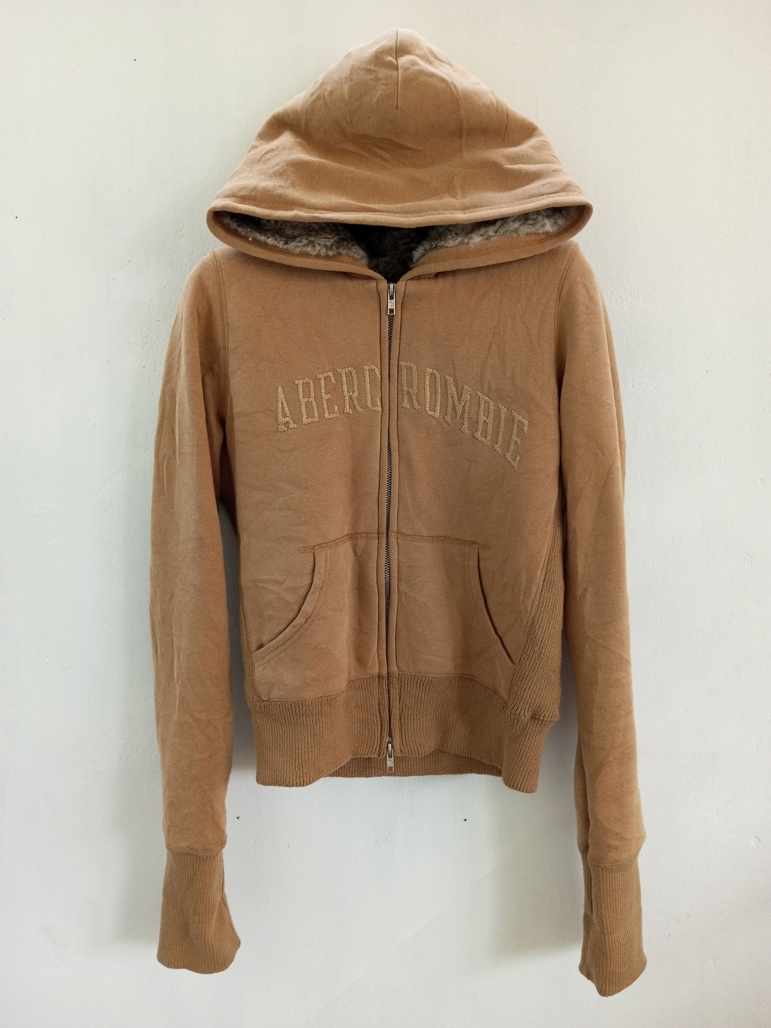 Abercrombie & Fitch Abercrombie & Fitch Fur Hood Zip Up Jacket Size US S / EU 44-46 / 1 - 17 Thumbnail