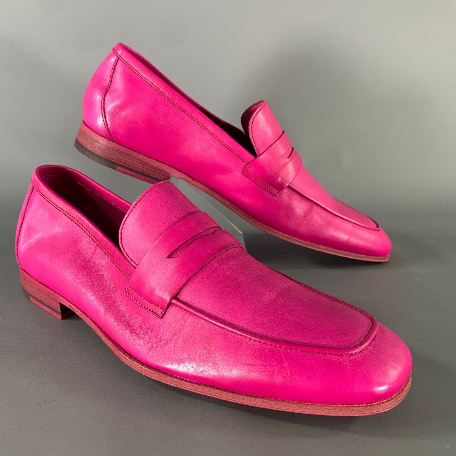 Paul Smith PS by PAUL SMITH Size 7 Pink Leather Slip On Loafers Size US 7 / EU 40 - 1 Thumbnail