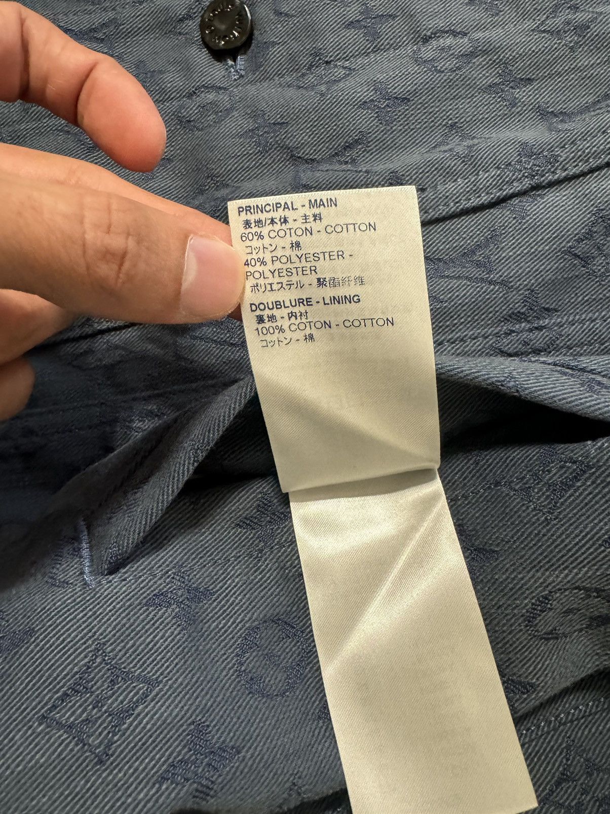Louis Vuitton Louis Vuitton Blue Monogram Denim Jacket XL Size 56 Size US XL / EU 56 / 4 - 6 Thumbnail