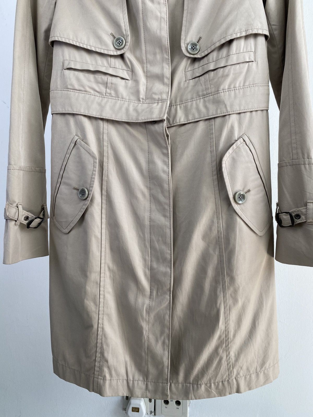 5351 POUR LES FEMMES 2000's 5351 Pour Les Femmes Tactical Trenchcoat Size S / US 4 / IT 40 - 3 Thumbnail