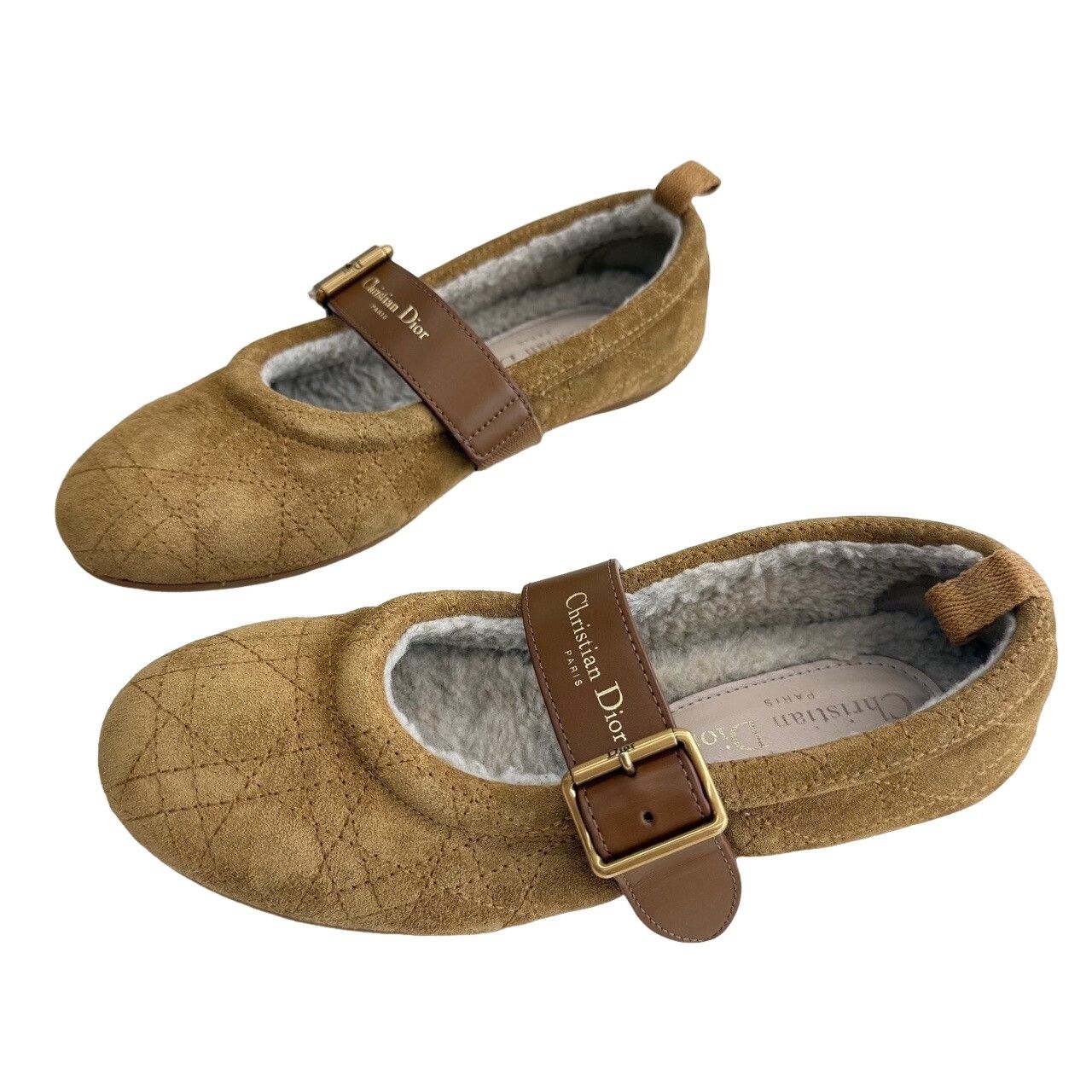 Dior Dior Dioralps Frost Suede Mary Jane Flats Size 35 Size US 5 / IT 35 - 1 Thumbnail