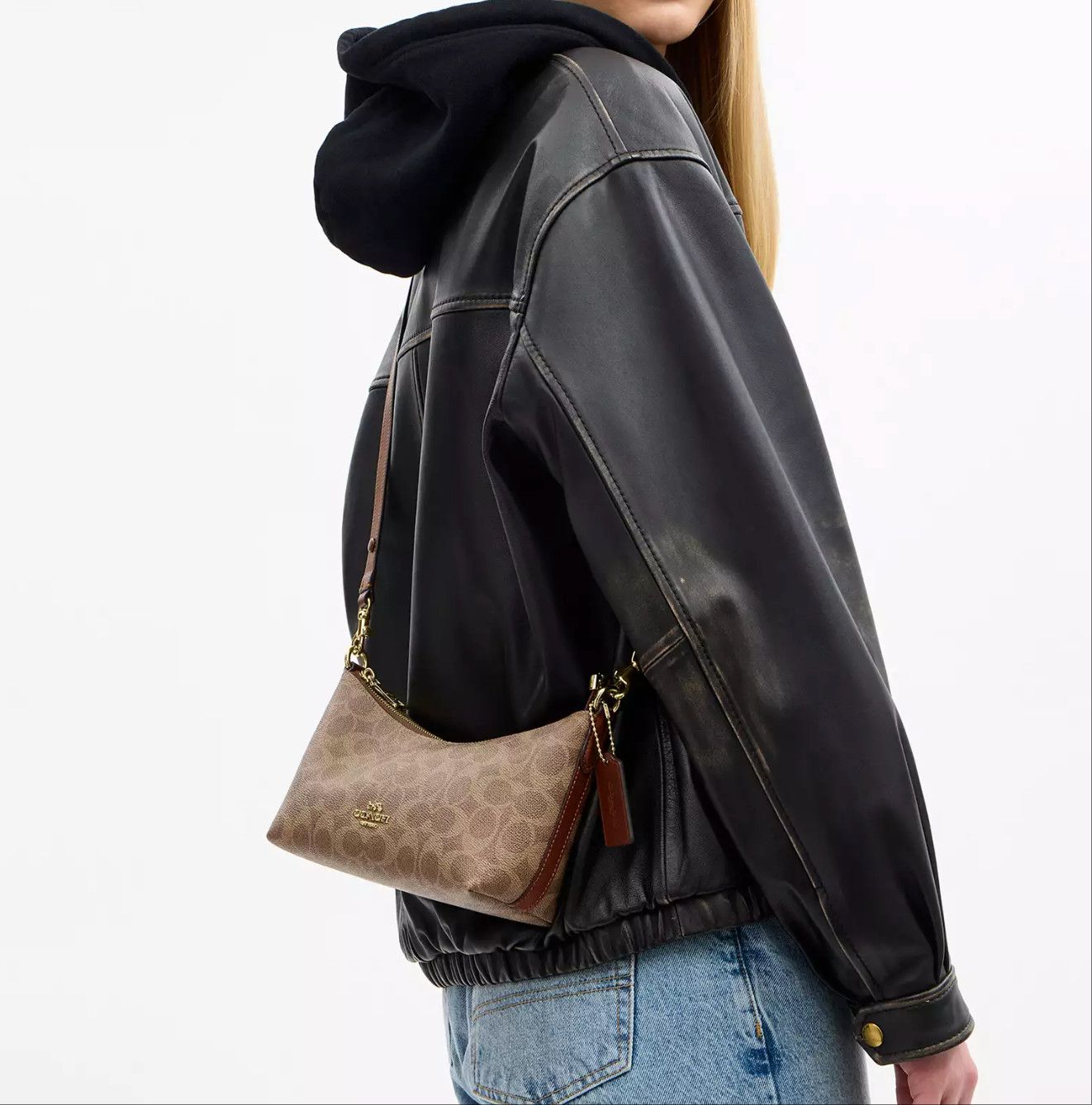 Coach Caitlin Shoulder Bag In Signature Canvas CEK80 Size ONE SIZE - 3 Thumbnail