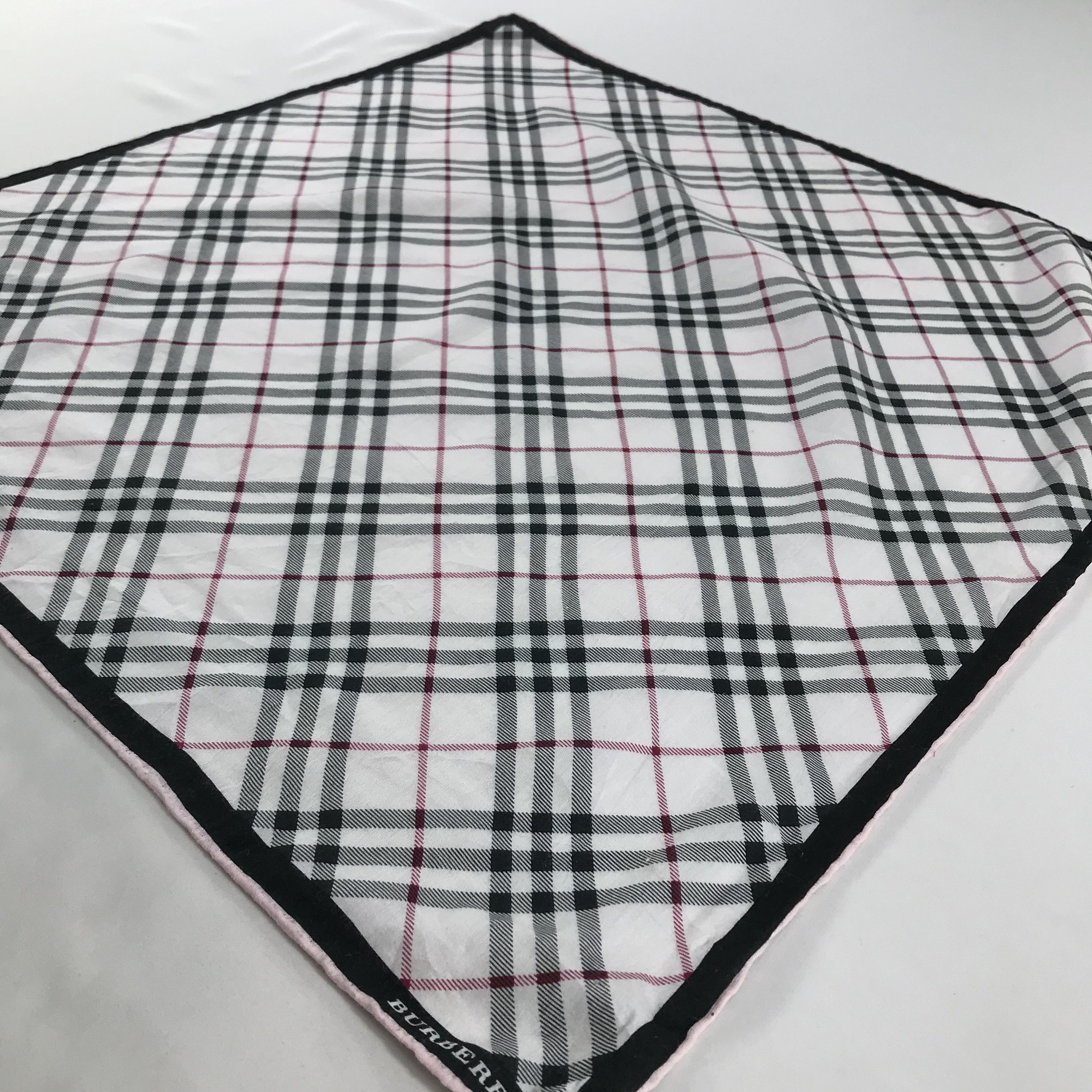 Burberry × Vintage Burberry Bandana / Handkerchief / Neckerchief - S1591 Size ONE SIZE - 2 Thumbnail