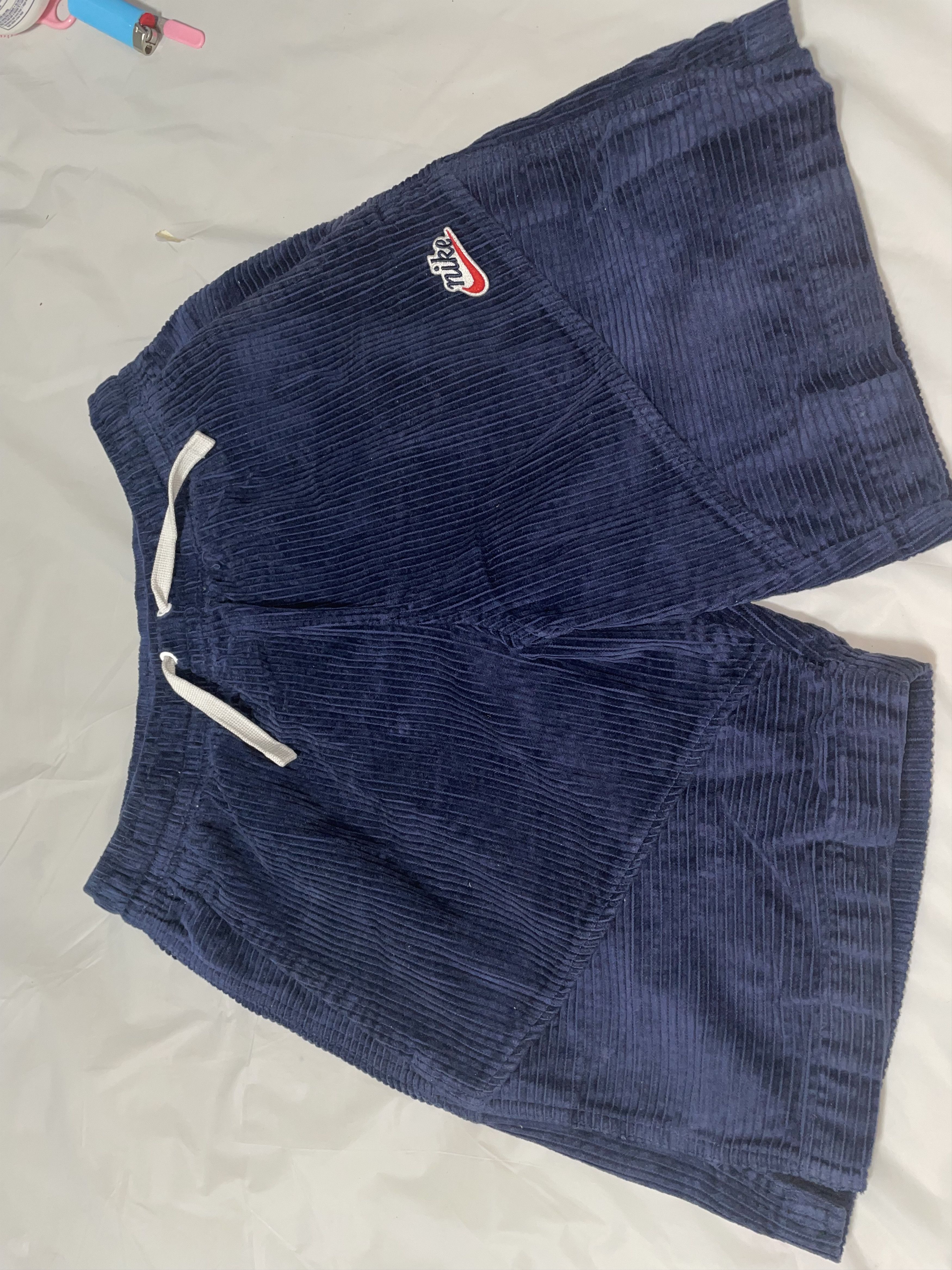 Nike Corduroy navy blue Nike shorts Size US 30 / EU 46 - 1 Preview