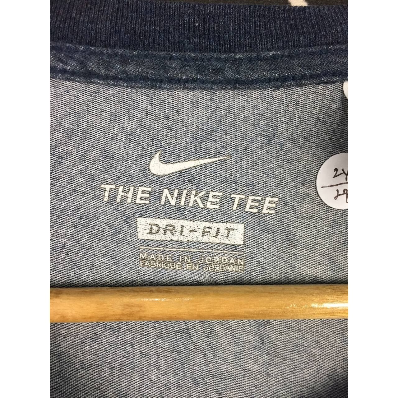 Nike Nike Dri-Fit Swoosh Logo Heather Blue Athletic Tee Size US XL / EU 56 / 4 - 9 Thumbnail