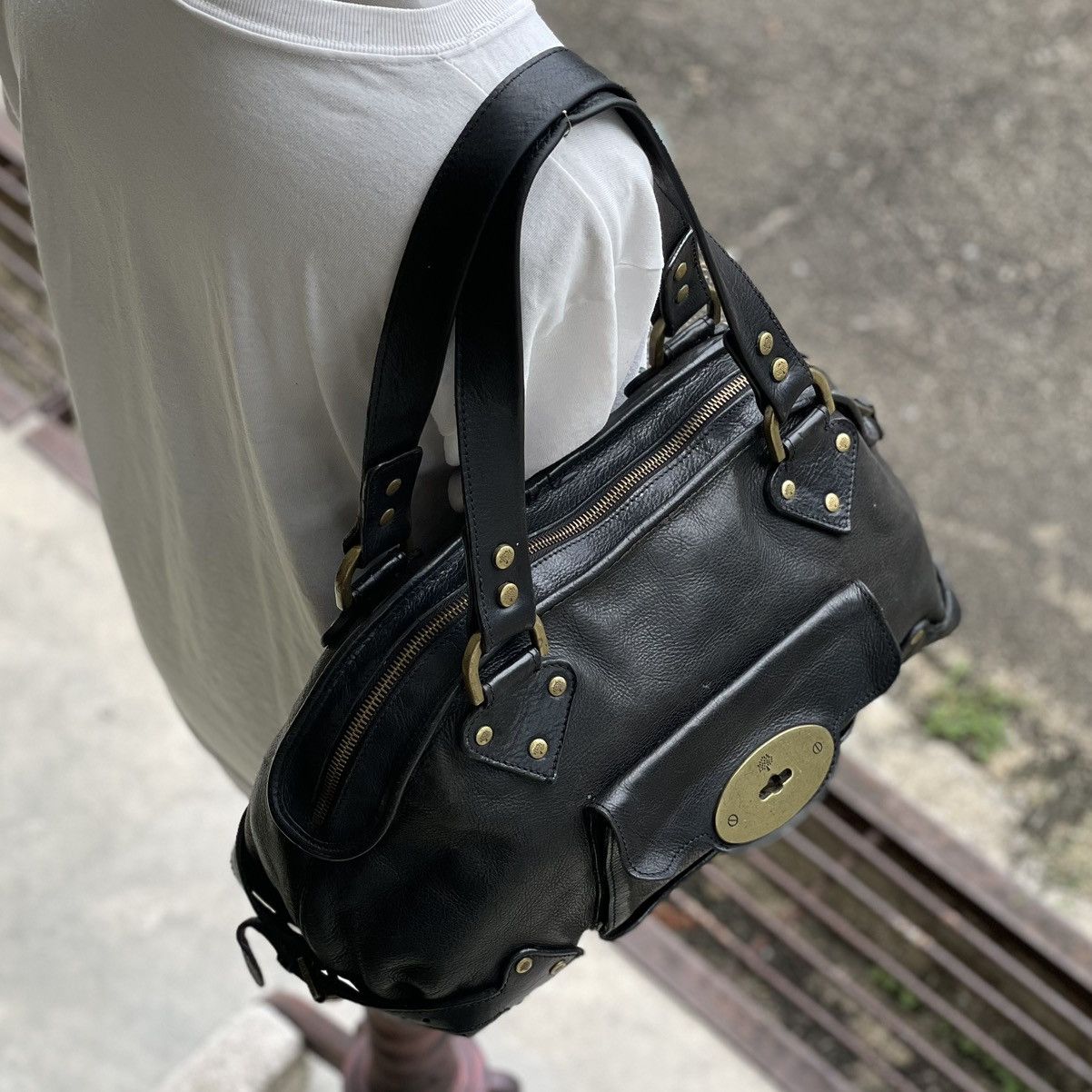 Mulberry 🔥 Mulberry Knightsbridge Leather Bag Size ONE SIZE - 3 Thumbnail