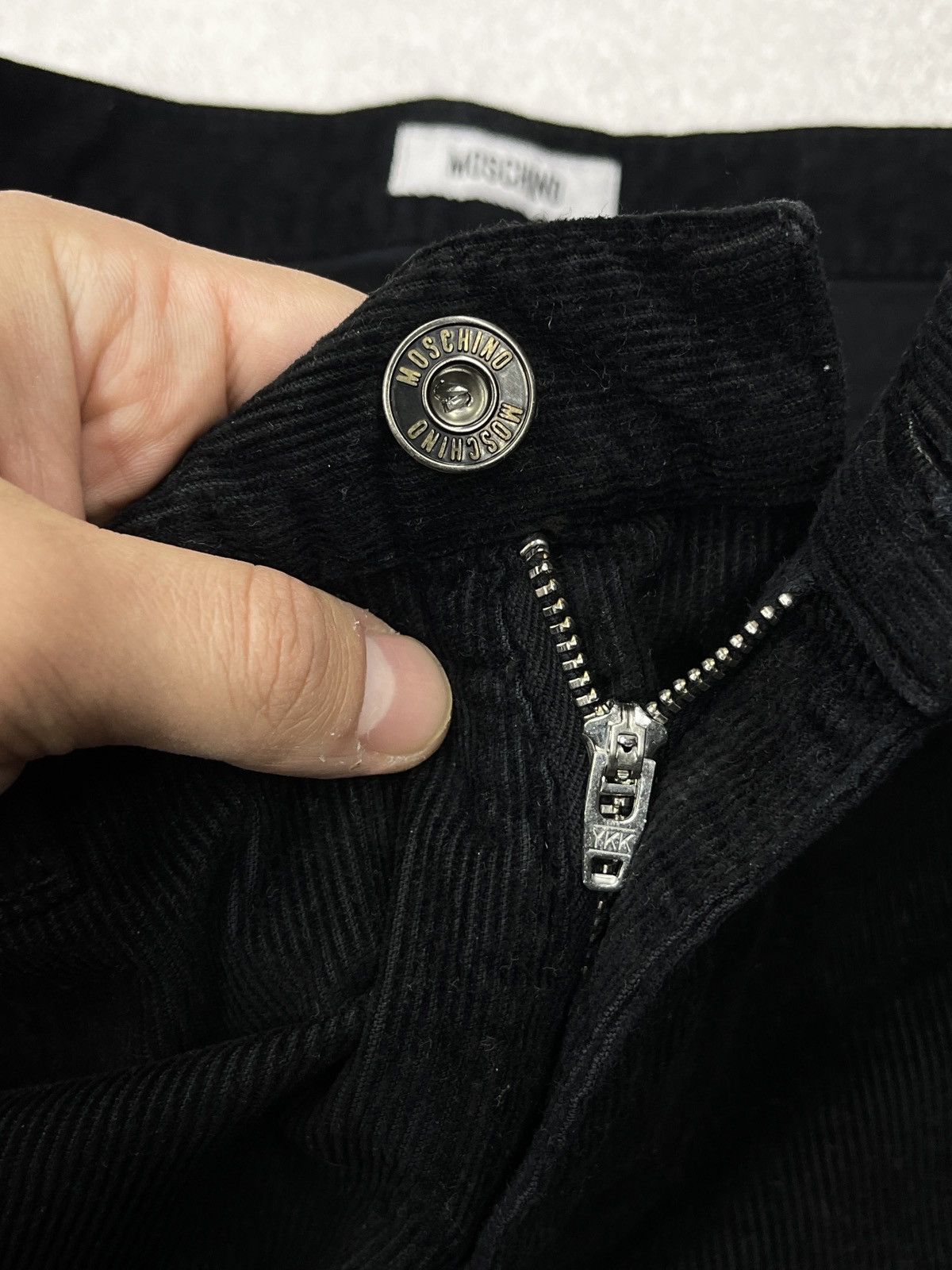 Moschino Mens Moschino Corduroy Pants Black Designer Size US 30 / EU 46 - 9 Thumbnail