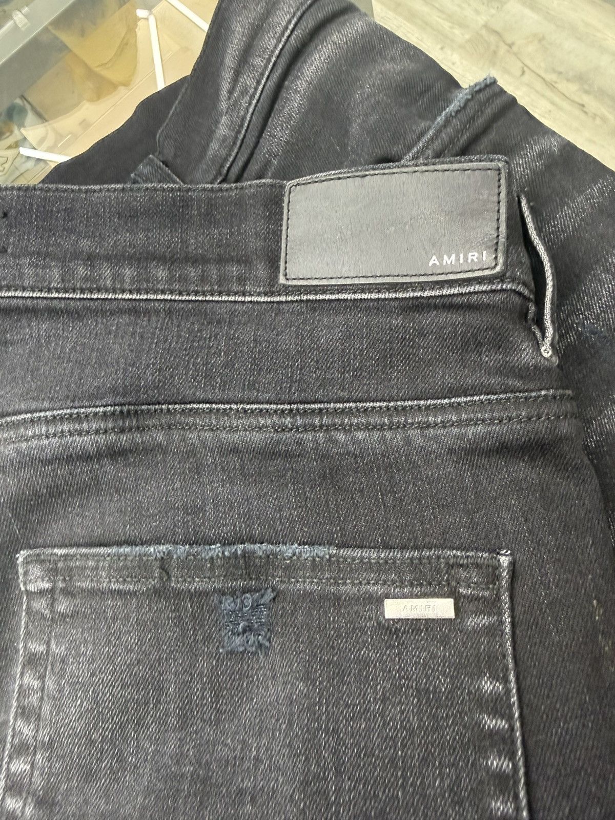 Amiri Amiri MX1 - Glitter Patched (Black) Size US 36 / EU 52 - 5 Thumbnail