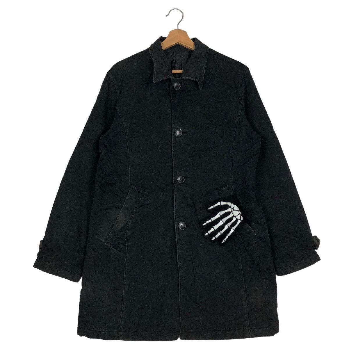 Hysteric Glamour 🔥Rich Black - Long Coats Jacket PPFM Japan Made Size US L / EU 52-54 / 3 - 2 Thumbnail