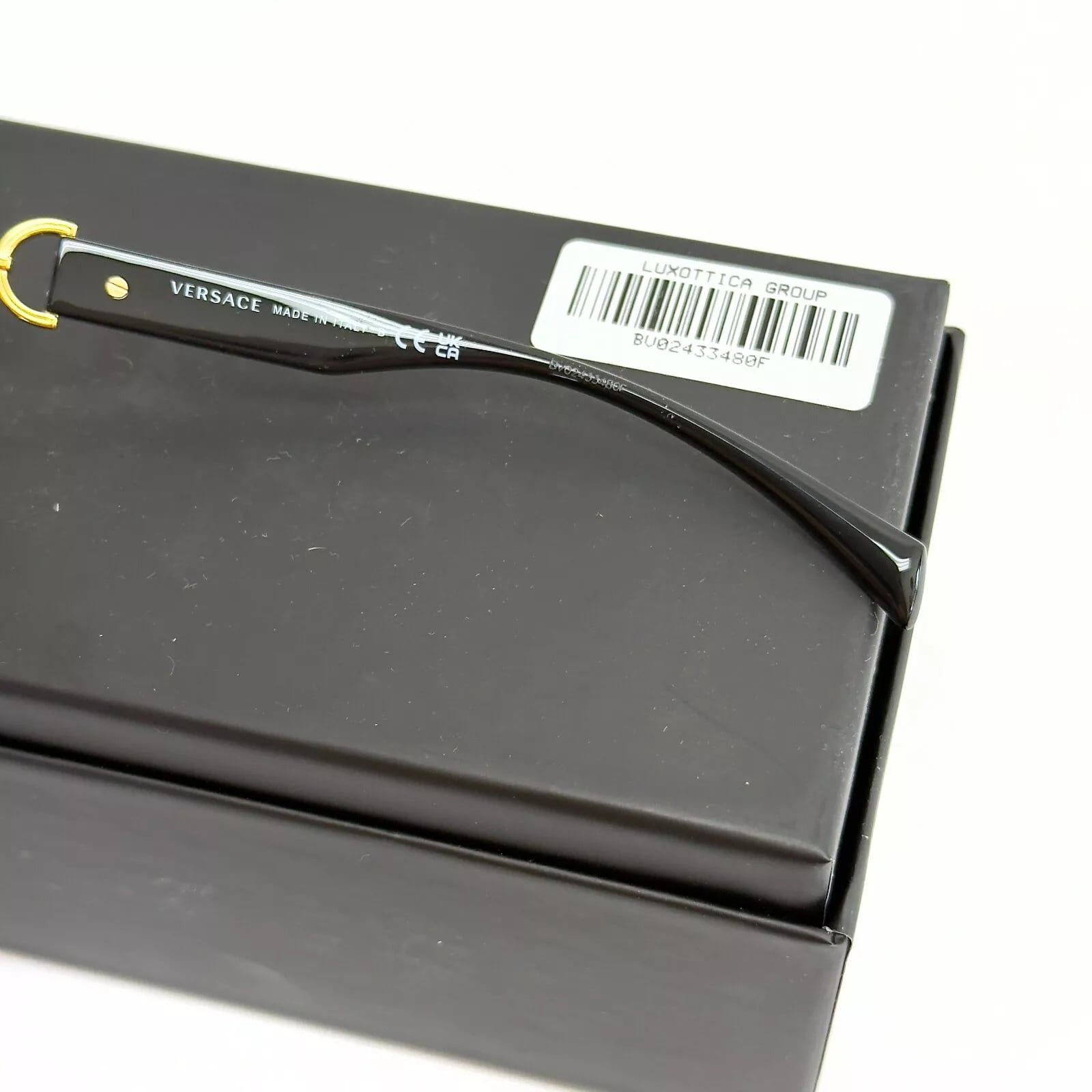 Versace VERSACE Medusa logo Buckle VE3334 Black Gold Eyeglass 3334 Size ONE SIZE - 5 Thumbnail