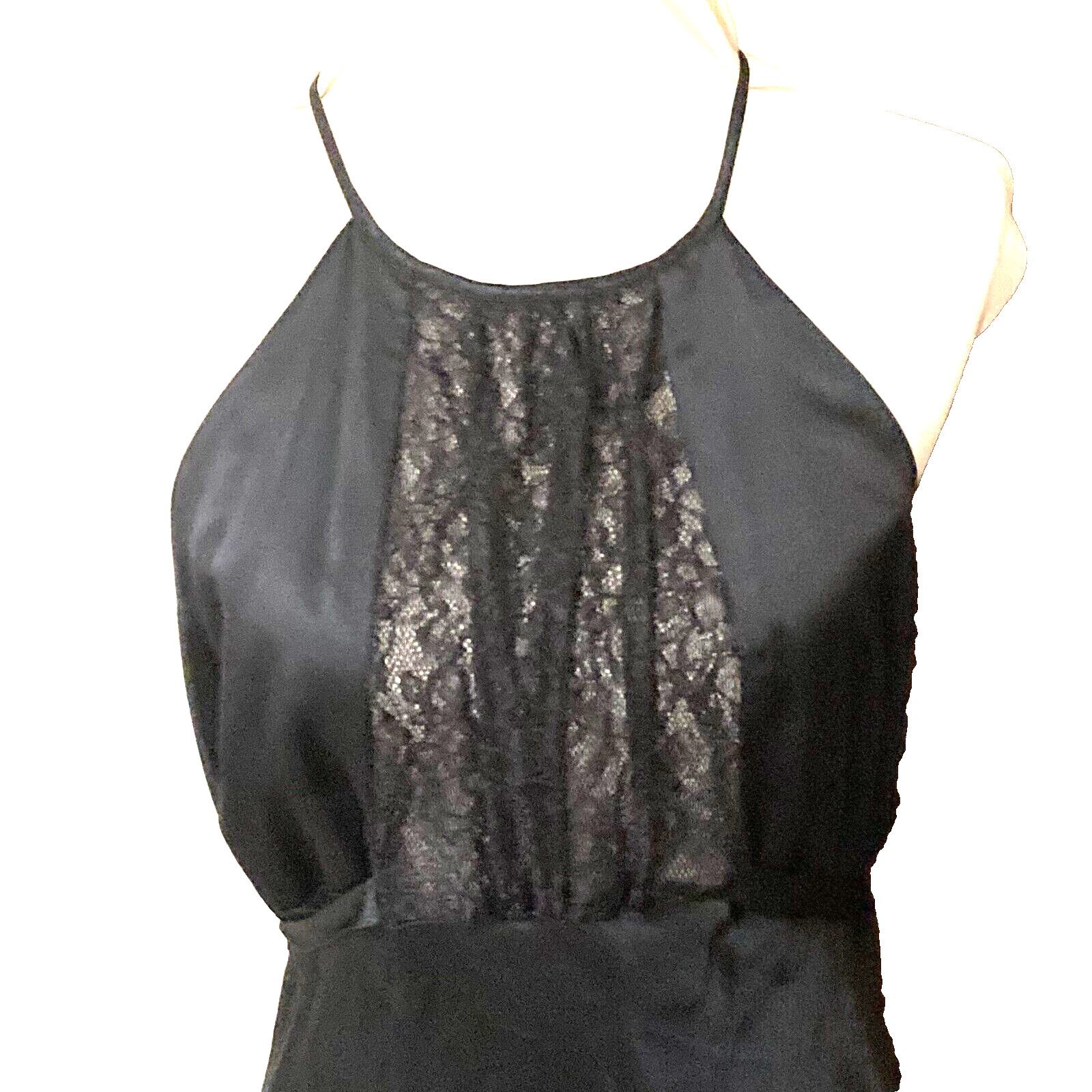 Designer × Vintage Vintage Y2k w/Tags Silk & Lace Dress, Dress by Gaia, Small Size S / US 4 / IT 40 - 2 Thumbnail