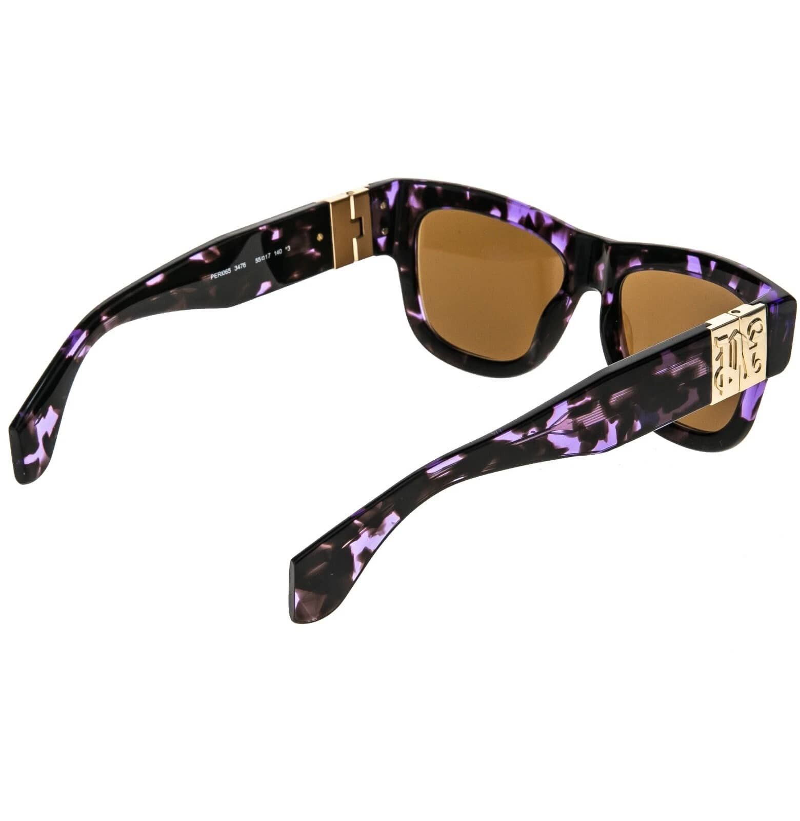 Palm Angels PALM ANGELS PERI065 065 MERRIL Purple Logo Unisex Sunglass Size ONE SIZE - 5 Thumbnail