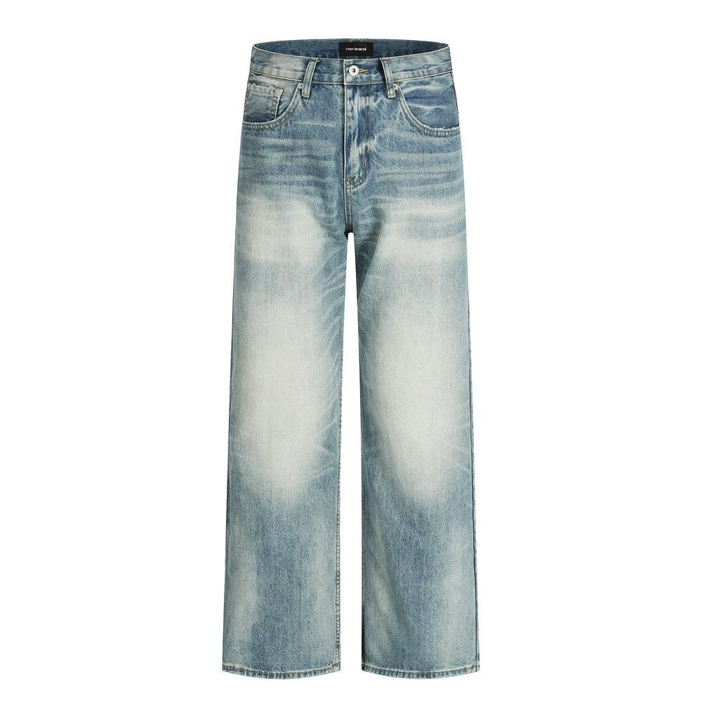 Vintage Punk men's cleanfit distressed washed jeans Size US 34 / EU 50 - 1 Thumbnail