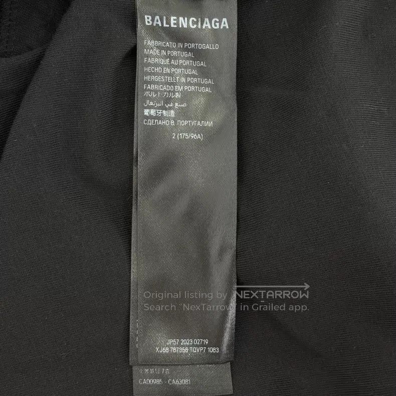 Balenciaga Balenciaga Front castle printed letter logo black destroye Size US M / EU 48-50 / 2 - 4 Thumbnail