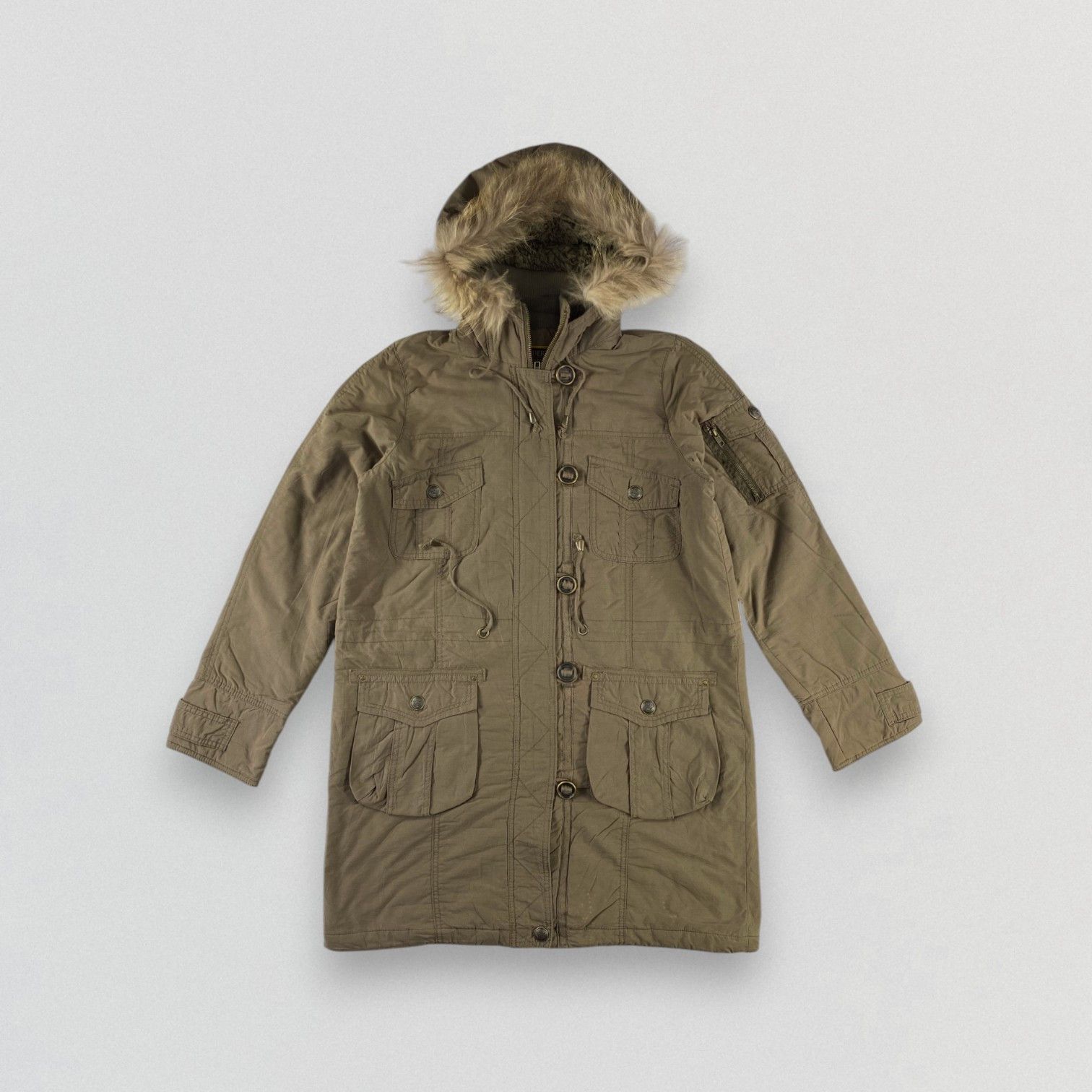 Japanese Brand Japanese Brand Hooded Parka Fur Jacket Size US M / EU 48-50 / 2 - 1 Thumbnail