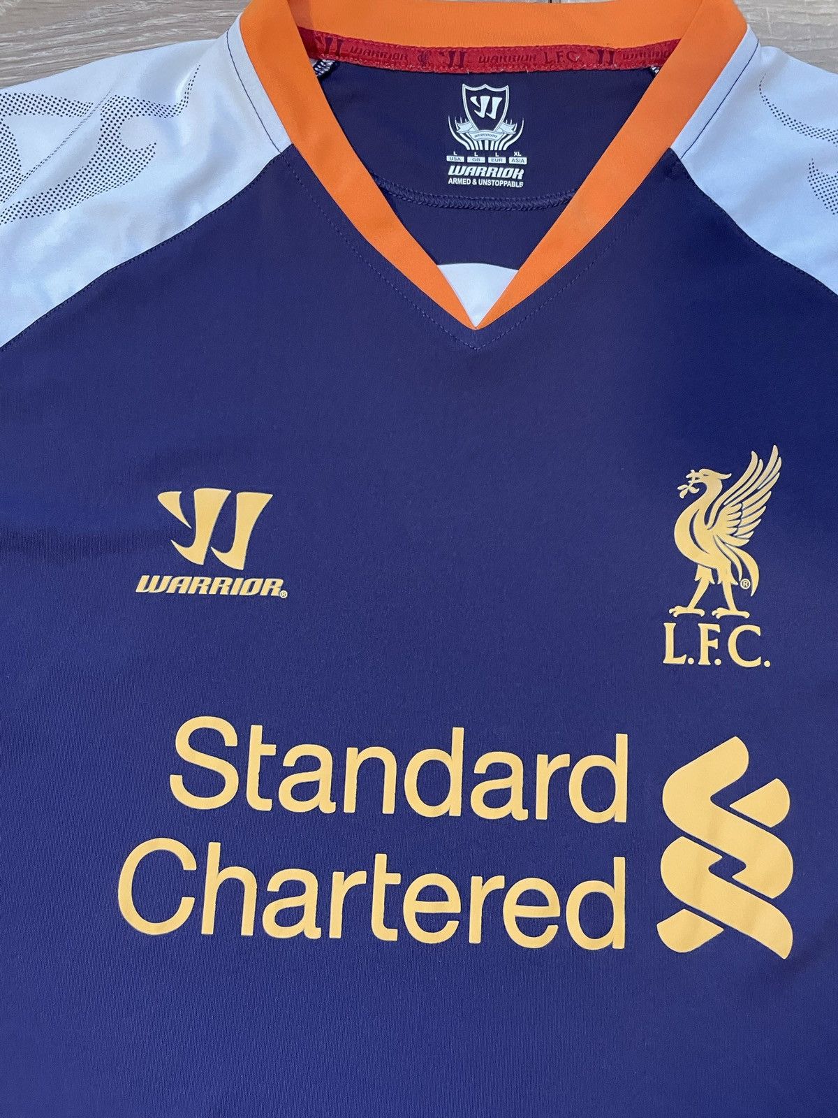Warrior LIVERPOOL 2012 2013 THIRD FOOTBALL SHIRT SOCCER JERSEY L Men Size US L / EU 52-54 / 3 - 4 Thumbnail