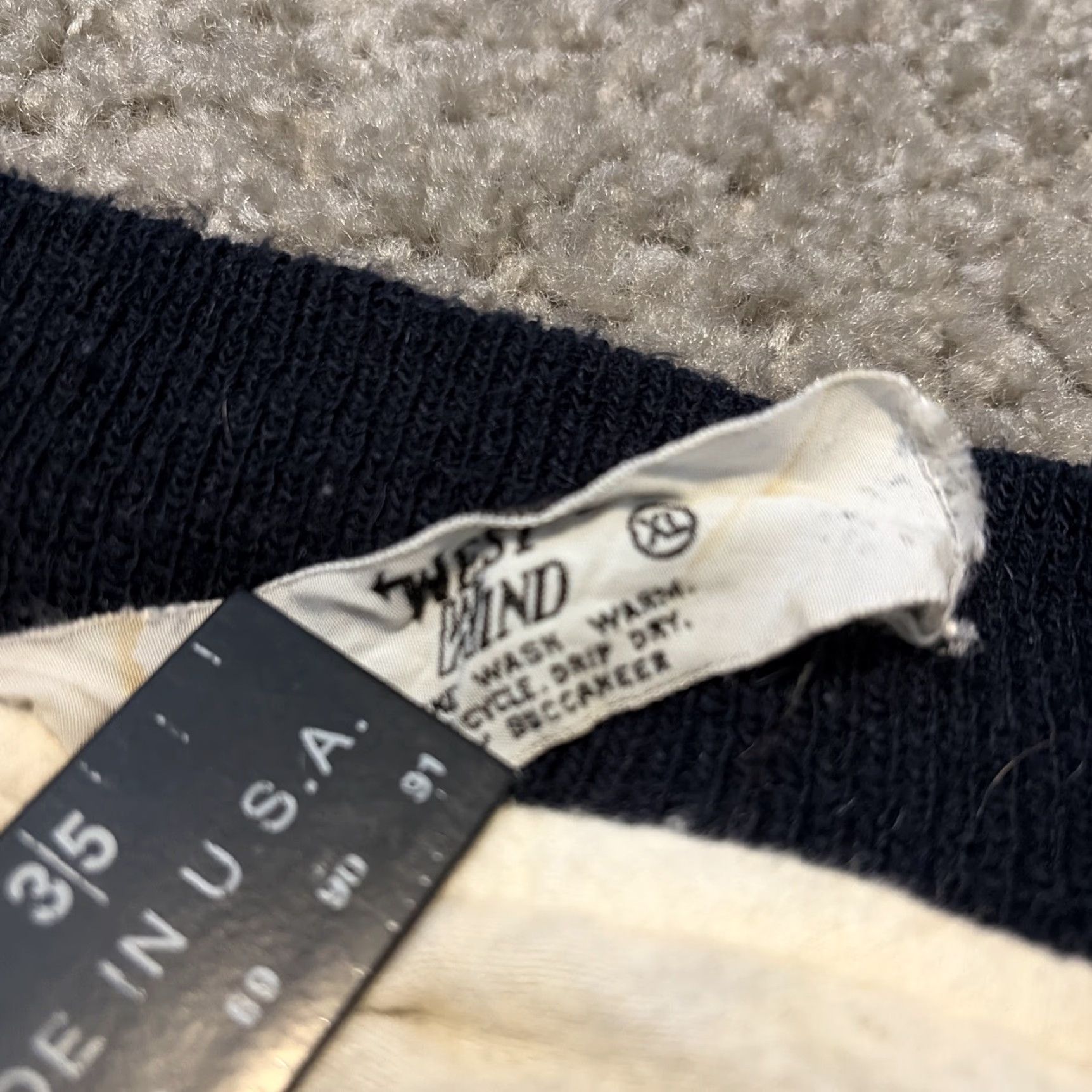 Vintage VINTAGE Monmouth New Jersey Police Academy Satin Jacket Westwind Bomber Jacket XL Navy Blue 80s Mens Size US XL / EU 56 / 4 - 6 Thumbnail