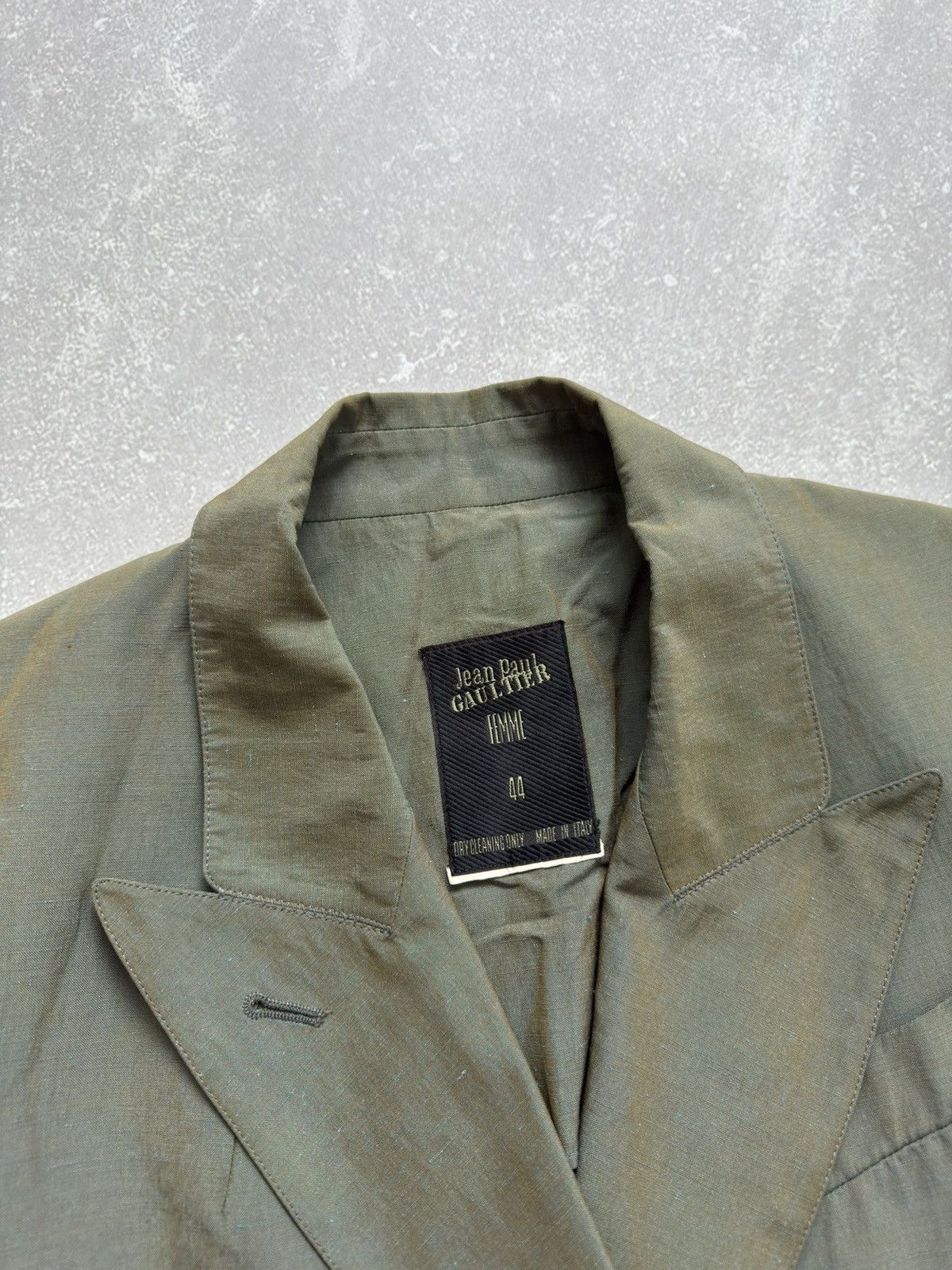 Jean Paul Gaultier Jean Paul Gaultier Blazer Jacket Double Breasted Satin Sheen Size M / US 6-8 / IT 42-44 - 9 Thumbnail