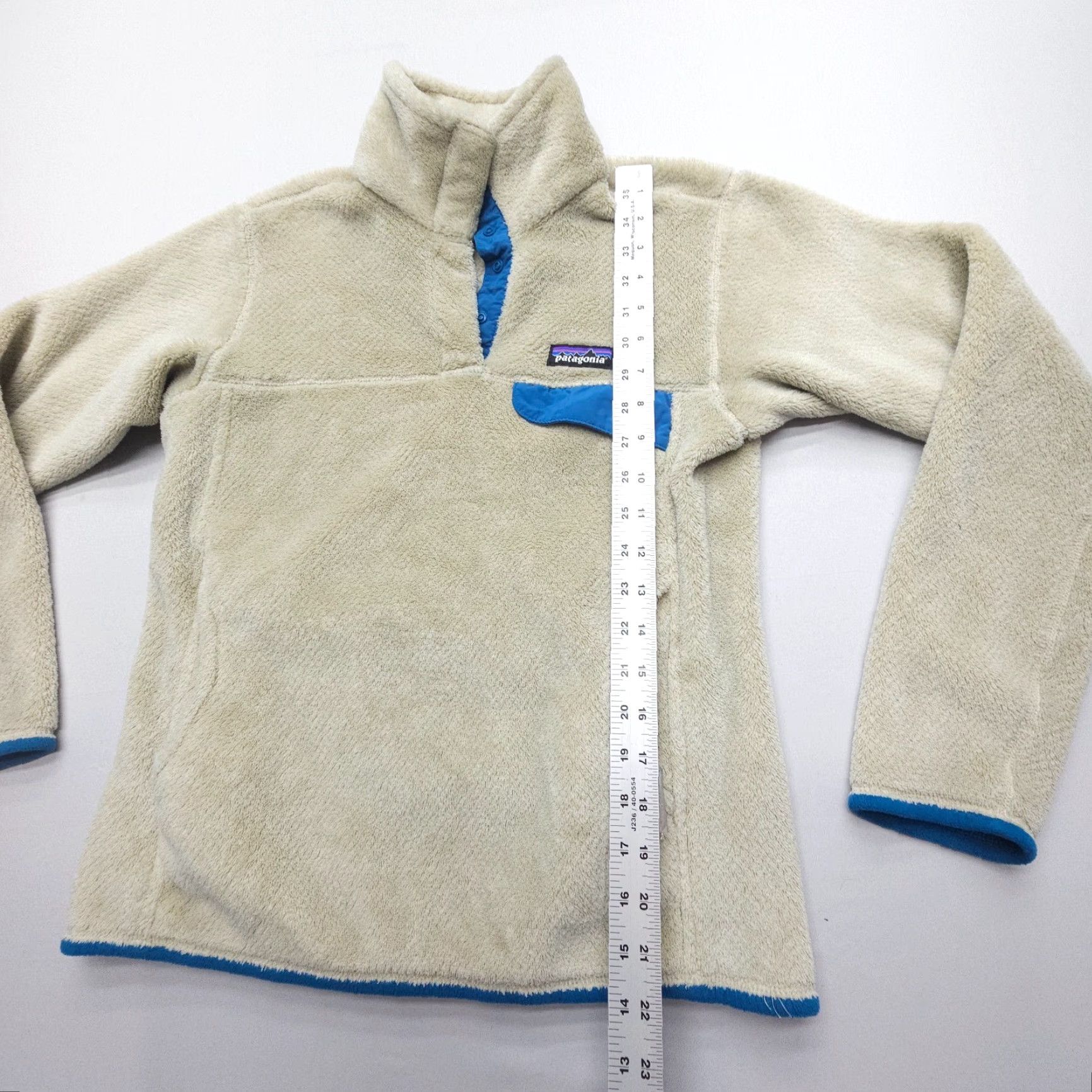 Patagonia Patagonia Re-Tool Snap-T Pullover Jacket Womens Small Fleece Ivory Logo Lightweight Mid-Length/Regular Fit Shirt Style Outdoor Size L / US 10 / IT 46 - 7 Thumbnail