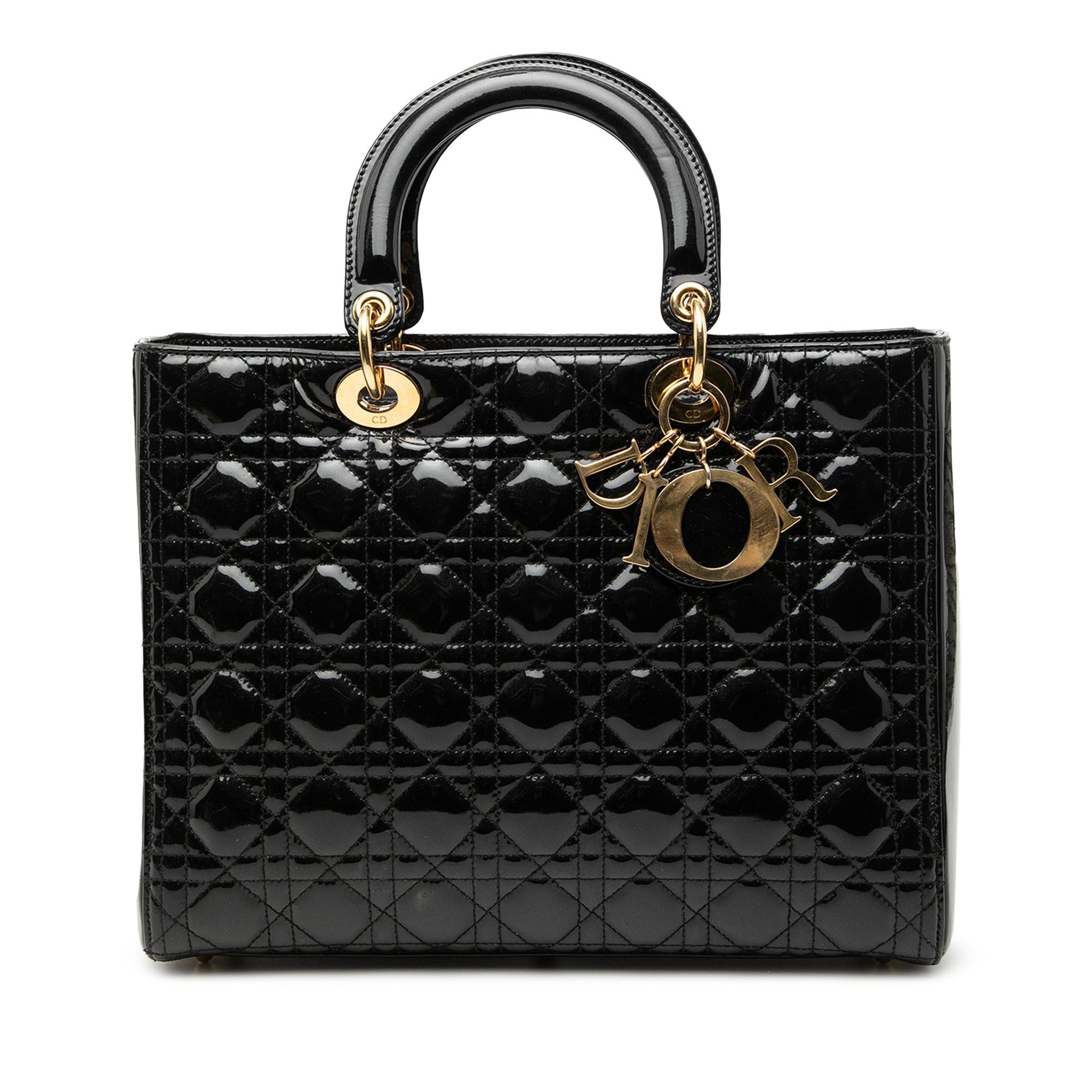 Dior Large Patent Cannage Lady Dior Size ONE SIZE - 1 Thumbnail