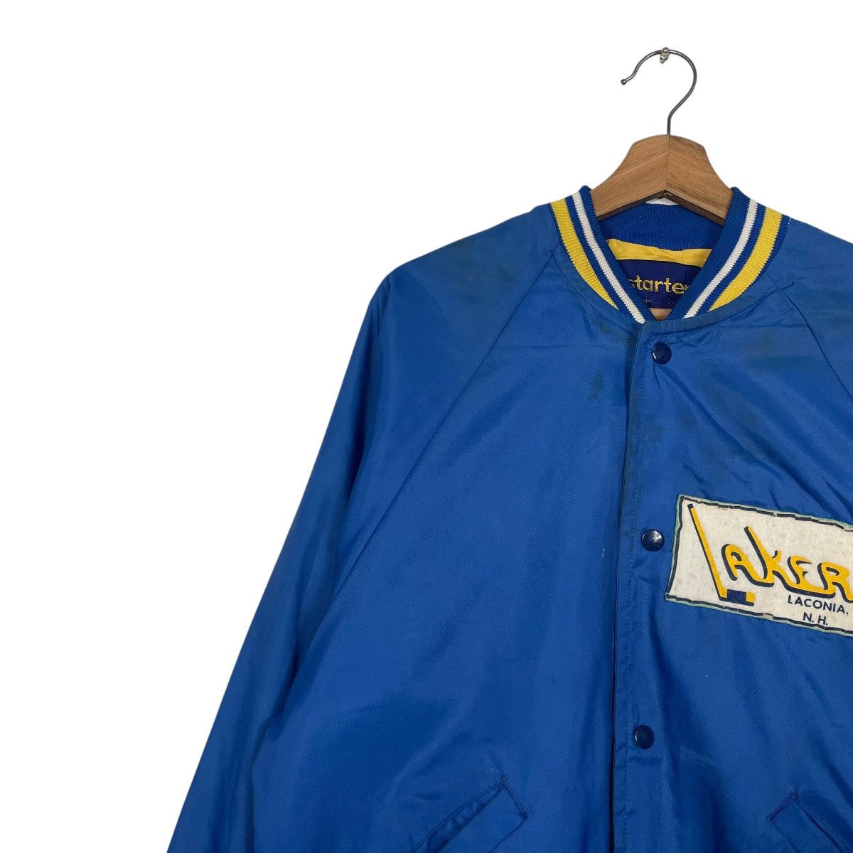 Starter Vintage 70s Starter Lakers Ice Hockey Nylon Bomber Jacket Size US XL / EU 56 / 4 - 6 Thumbnail