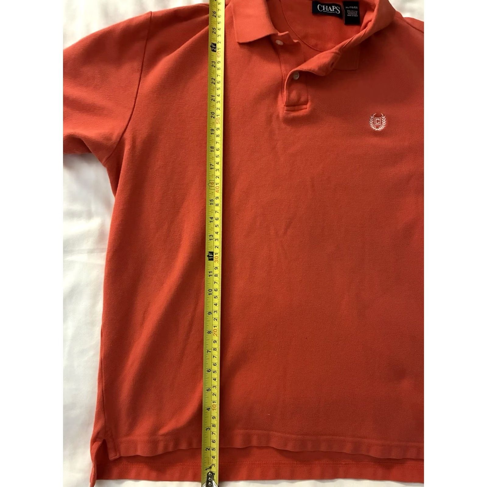 Chaps Chaps Ralph Lauren Polo Golf Mens XL Orange Collar Classic Shirt Size US XL / EU 56 / 4 - 7 Thumbnail