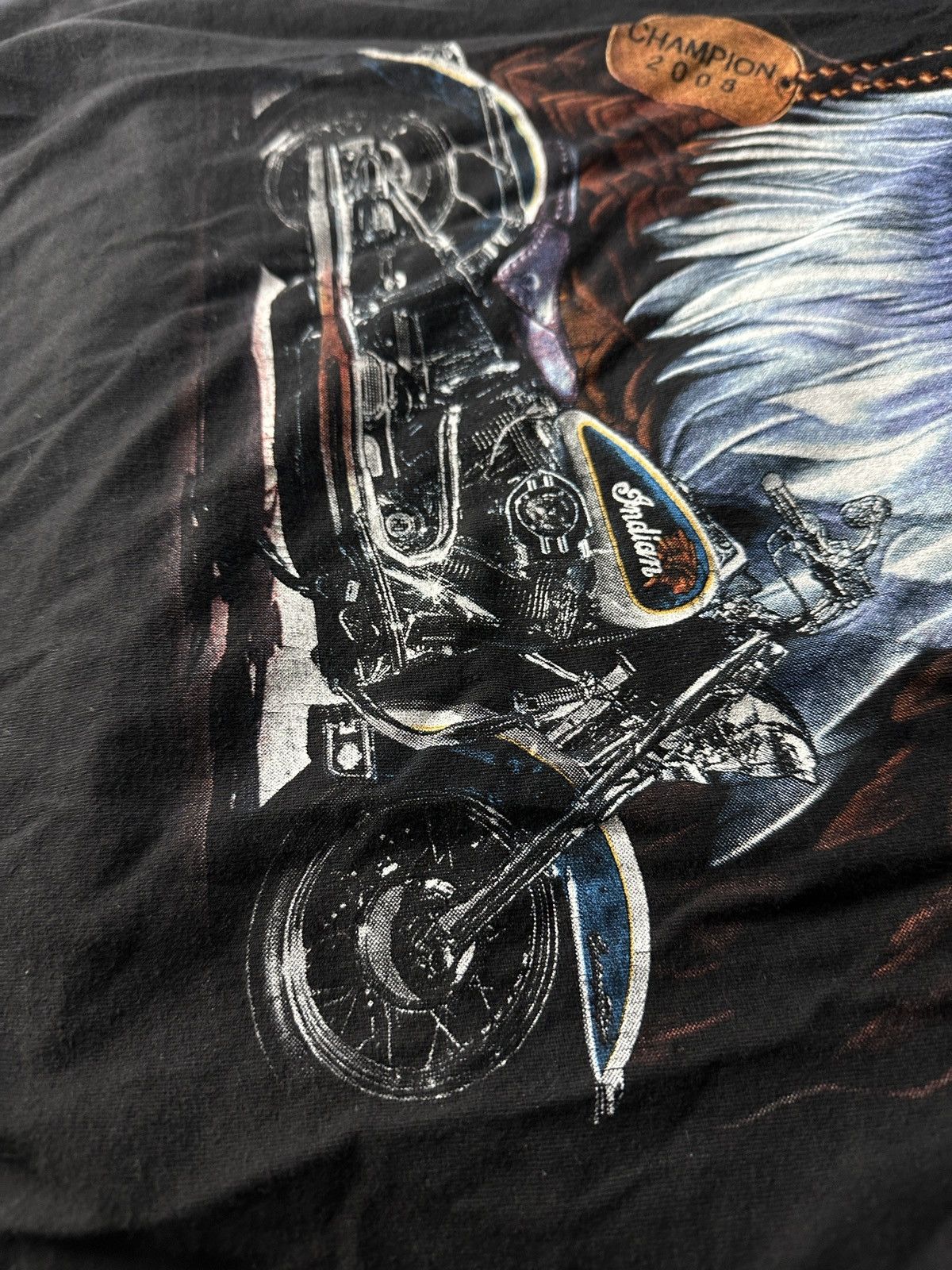 Vintage 🚨VNTG INDIANS 2008 EAGLE USA RARE MOTORCYCLE HARLEY STYLE Size US S / EU 44-46 / 1 - 8 Thumbnail
