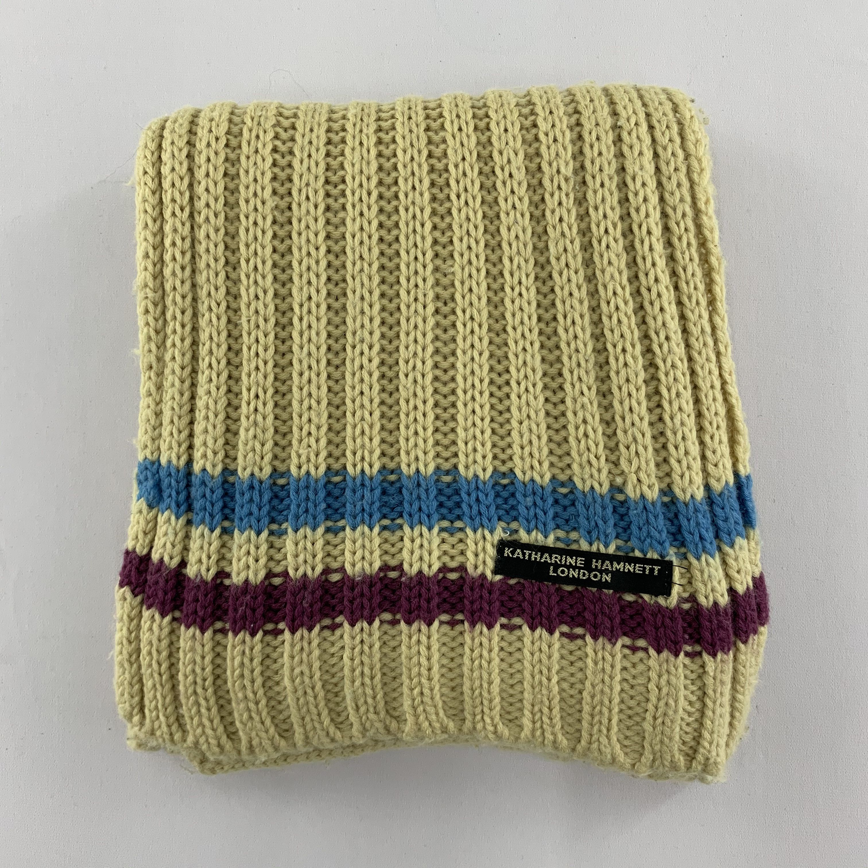 Katharine Hamnett London Katharine Hamnett London Scarf Wool Muffler Neck Wrap BL5008 Size ONE SIZE - 2 Thumbnail